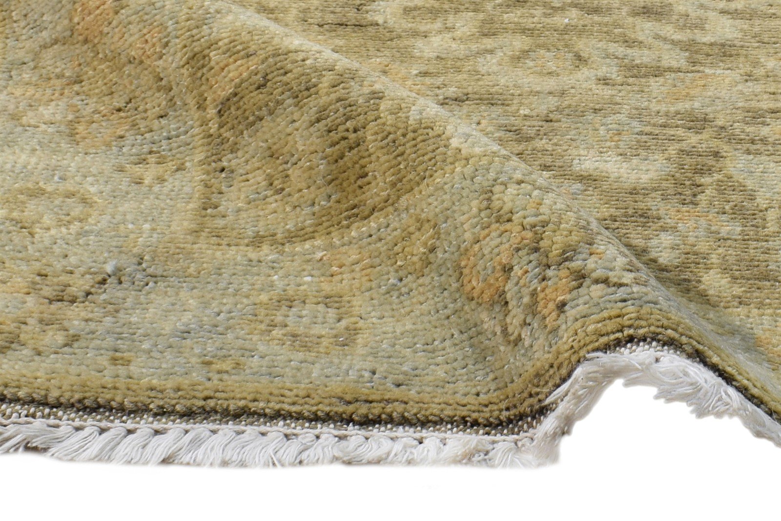 2' X 3' Rug Wool Brown Persian Hand Knotted Oushak Oriental Small Carpet 7865144410261