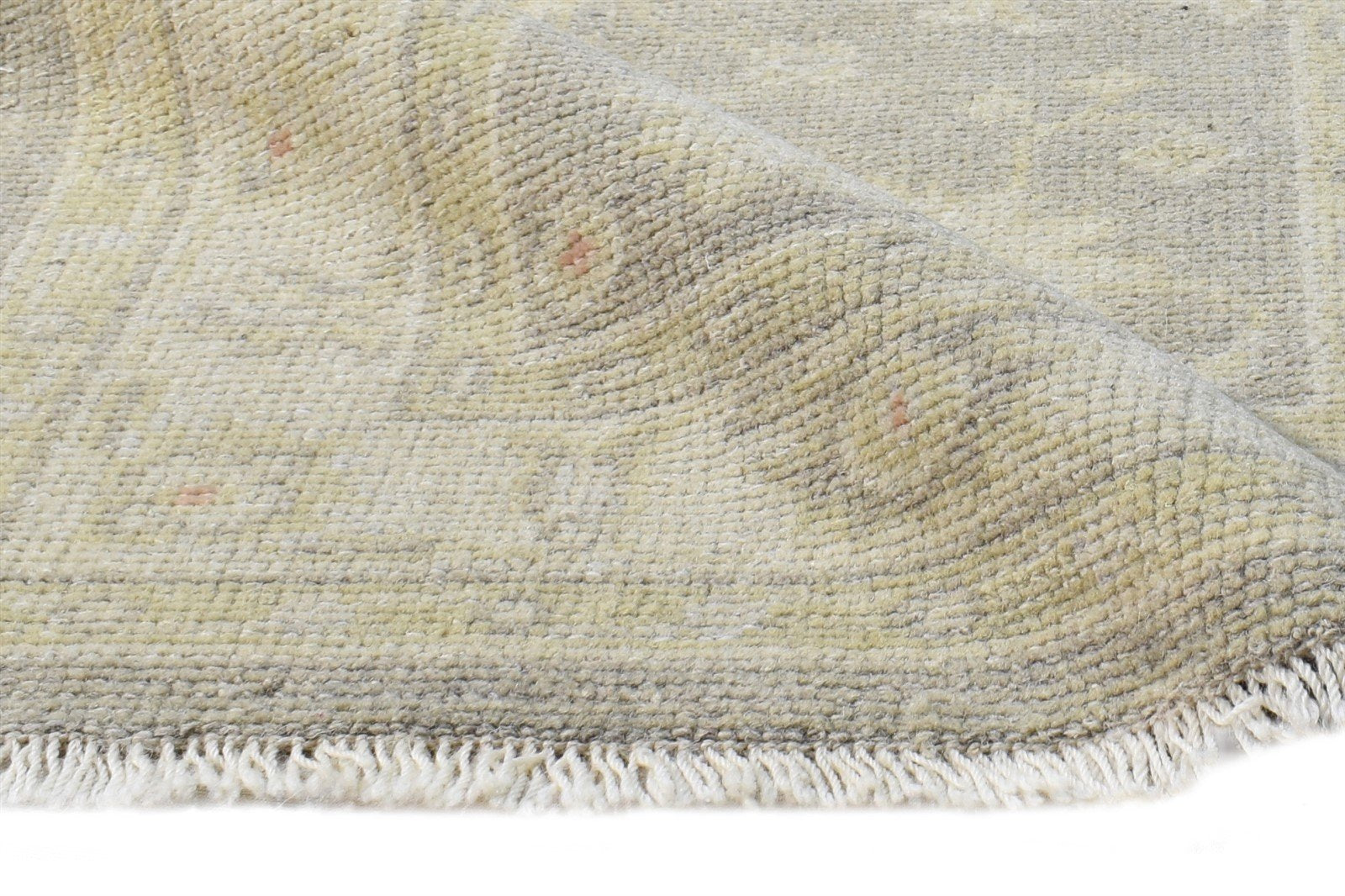 2' X 3' Rug Wool Brown Persian Hand Knotted Oushak Oriental Small Carpet 7865155485845