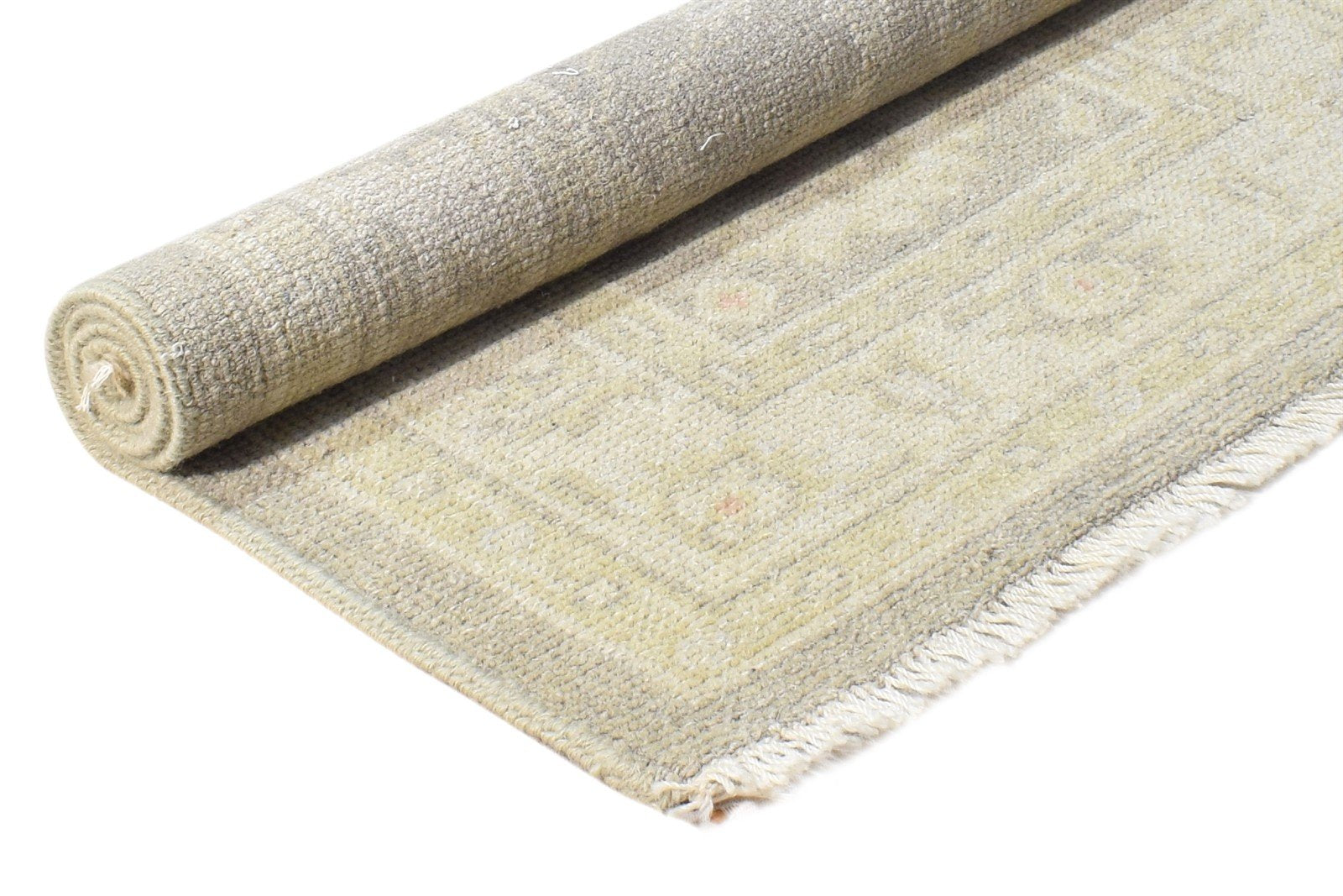 2' X 3' Rug Wool Brown Persian Hand Knotted Oushak Oriental Small Carpet 7865155485845