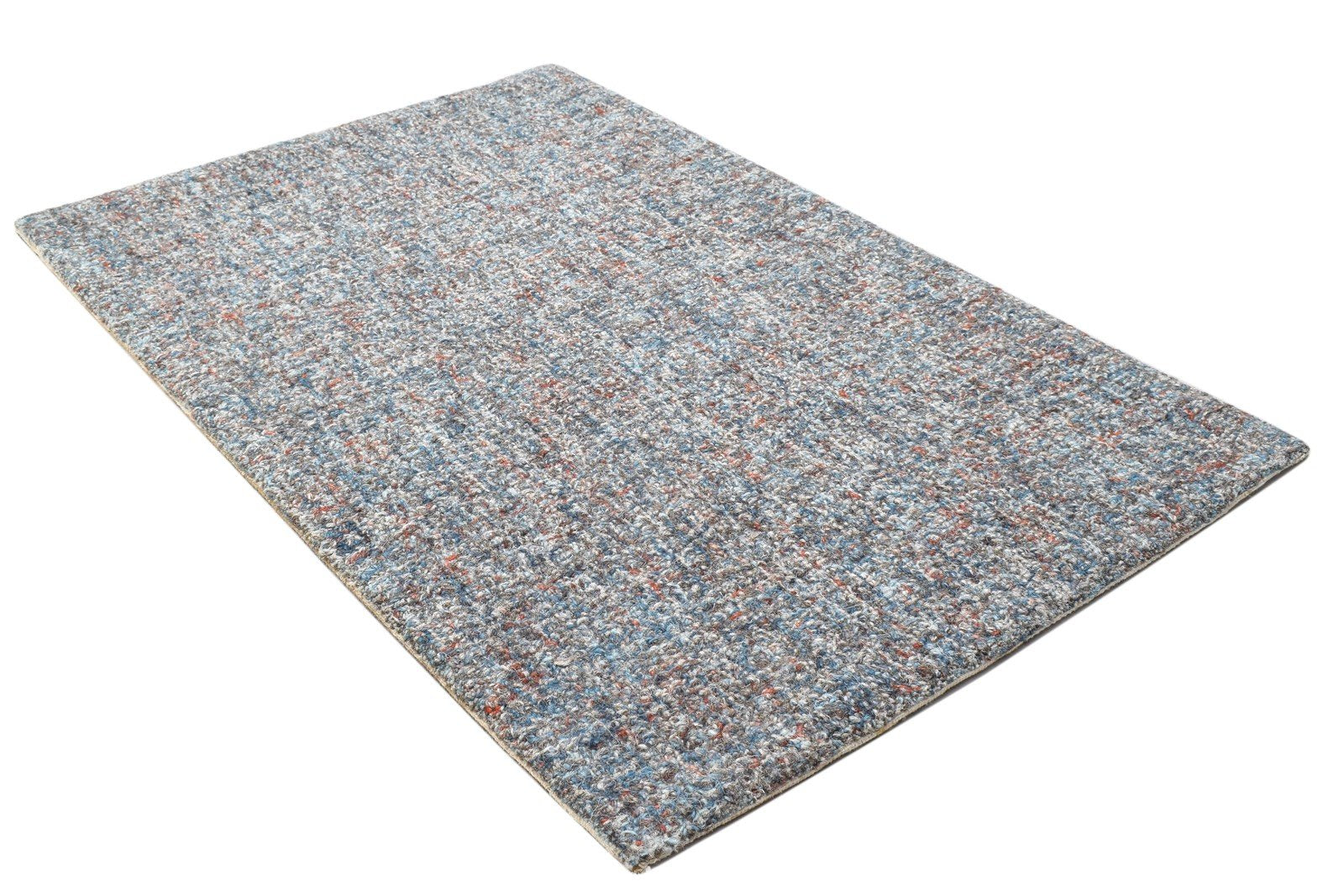 2' X 3' Rug Wool Charcoal Modern Hand Tufted Scandinavian Solid Small Carpet 7864139120789