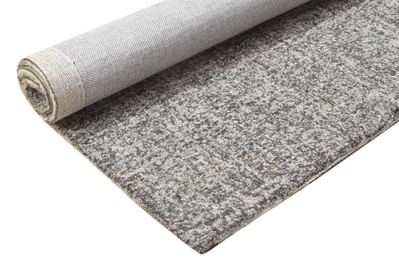2' X 3' Rug Wool Charcoal Modern Hand Tufted Scandinavian Solid Small Carpet 7864140529813
