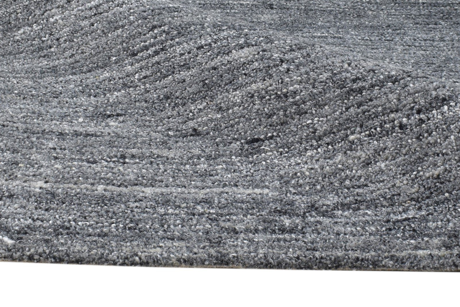 Tiffanie 2' X 3' Rug Wool Charcoal Modern Hand Tufted Scandinavian Solid 7865138610325