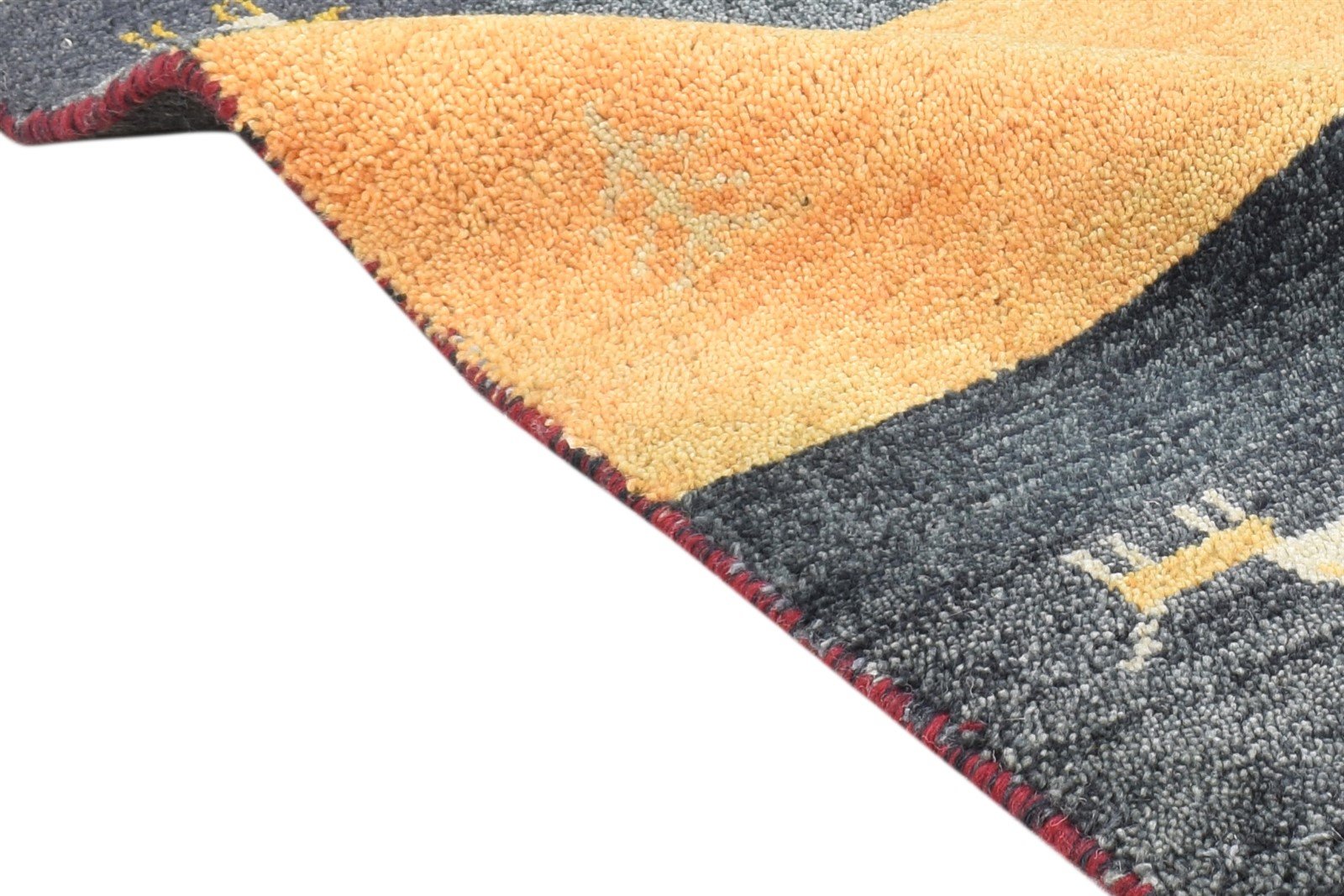 2' X 3' Rug Wool Charcoal Southwestern Hand Knotted American Tribal Small Carpet 7865062949013