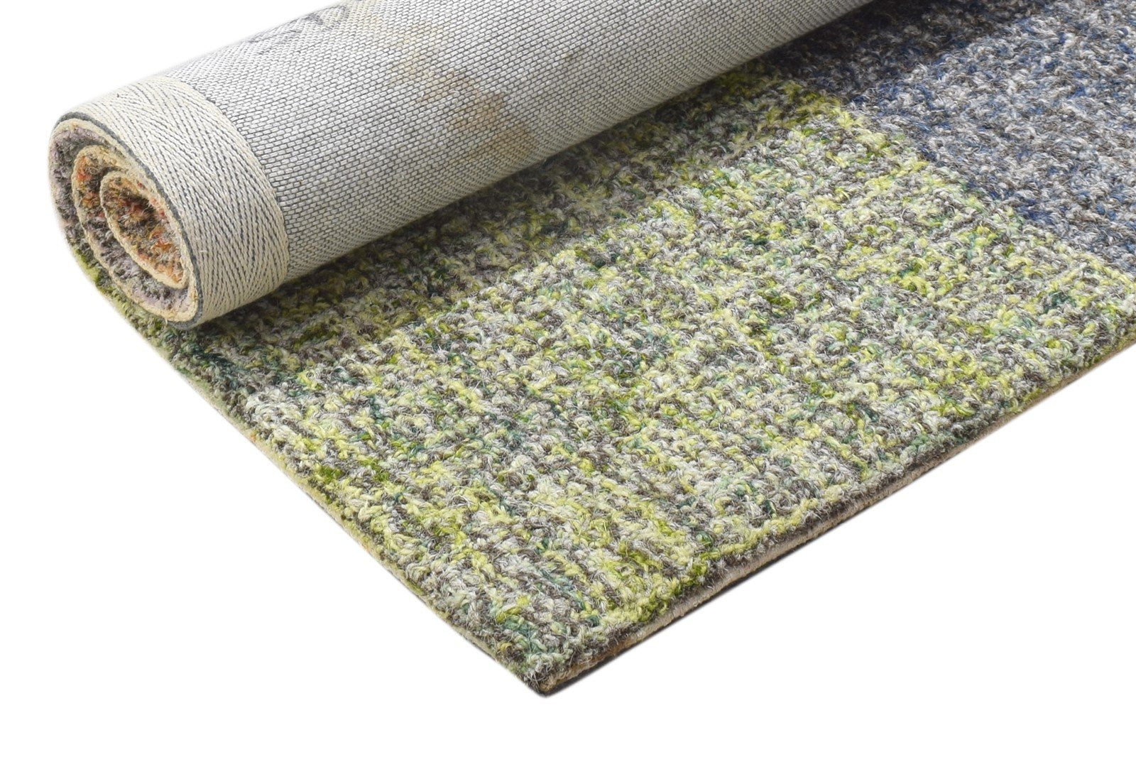 2' X 3' Rug Wool Colorful Modern Hand Tufted Scandinavian Geometric Small Carpet 7864134467733