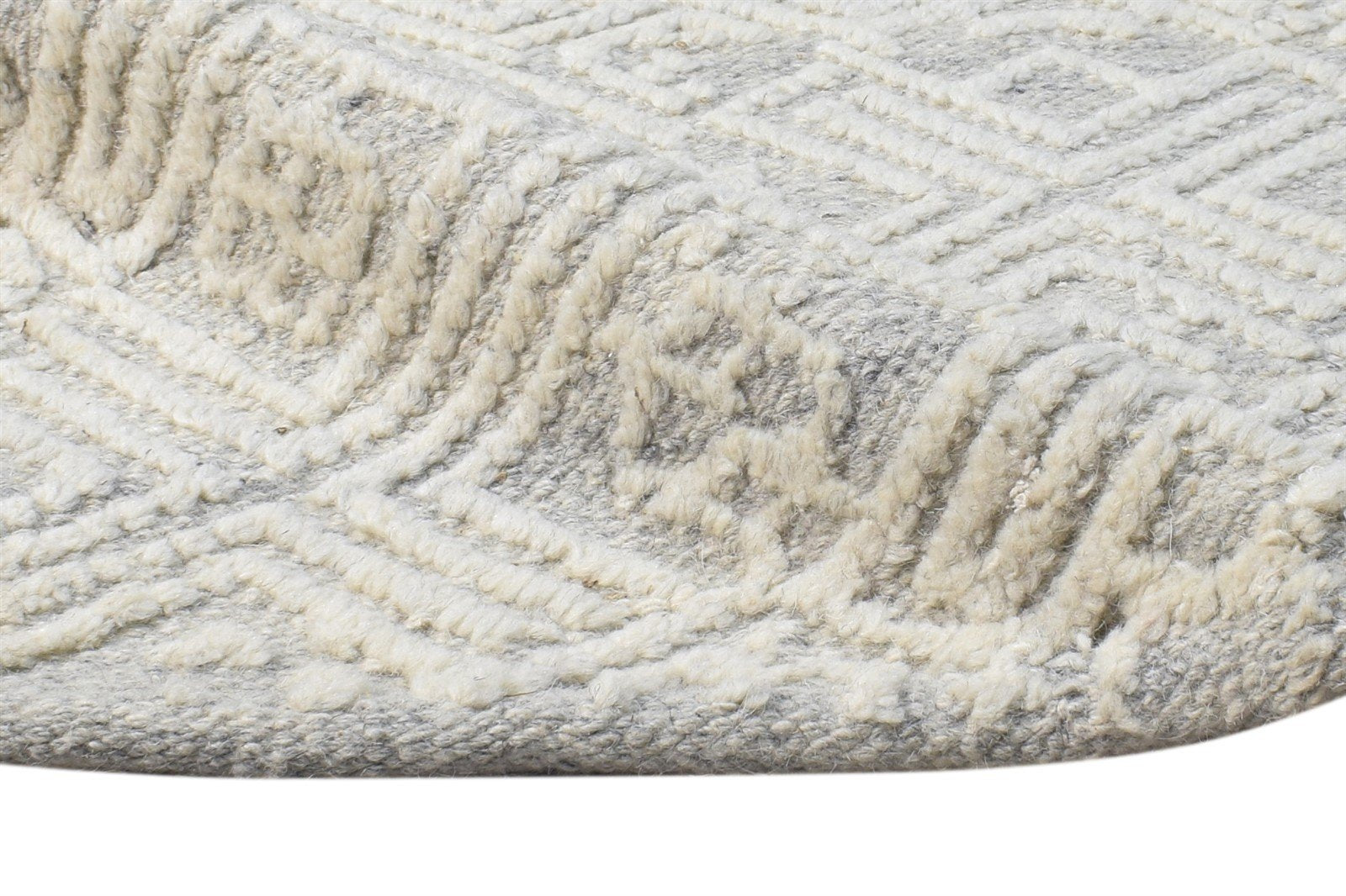 Felicdad 2' X 3' Rug Wool Cream Modern Hand Knotted Scandinavian Nordic 7865122816149