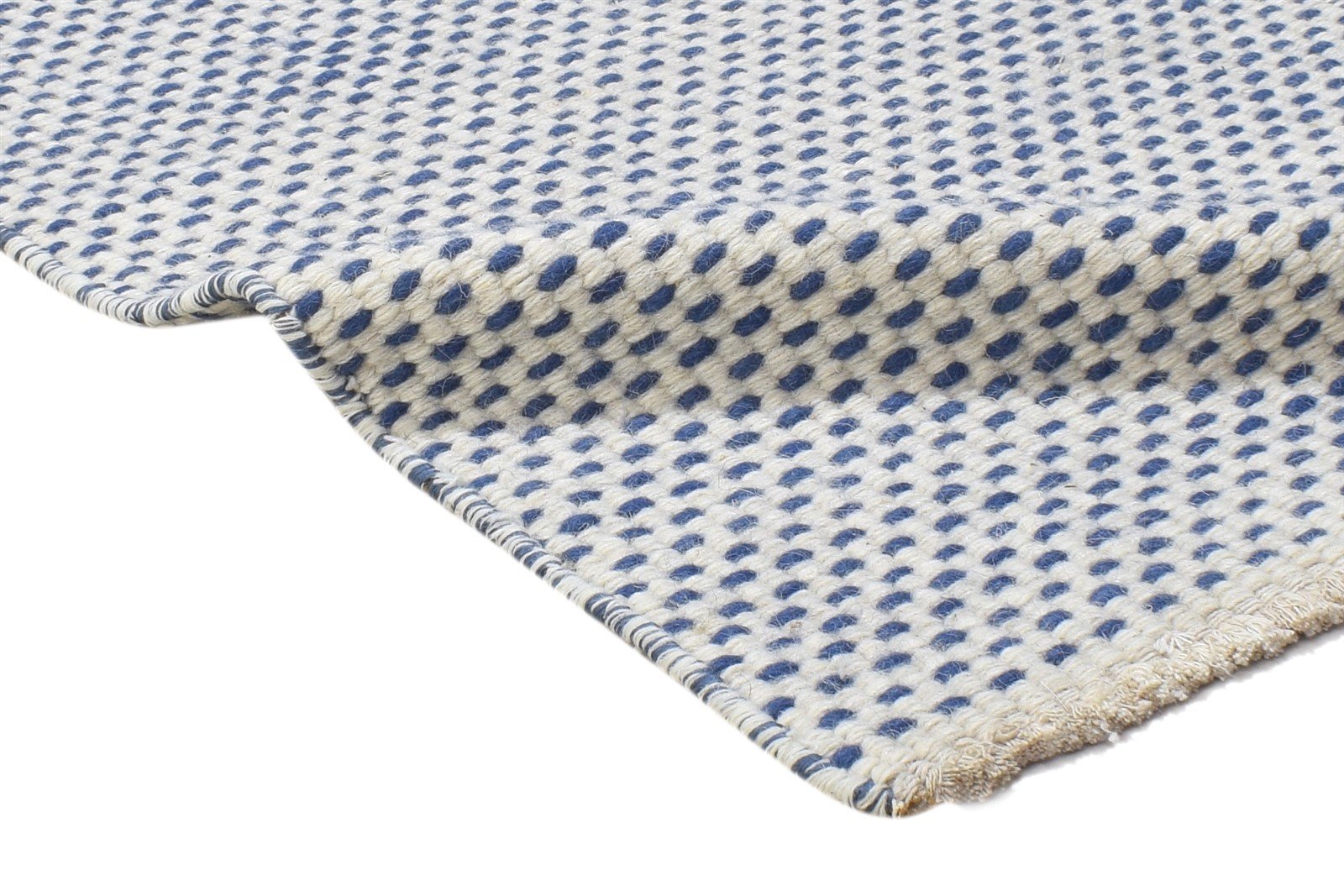 2' X 3' Rug Wool Dark Grey Modern Dhurrie Scandinavian Polka Dots Small Carpet 7864198037653