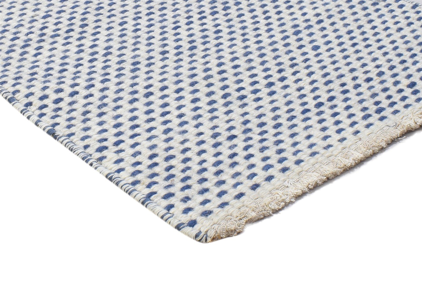 2' X 3' Rug Wool Dark Grey Modern Dhurrie Scandinavian Polka Dots Small Carpet 7864198037653