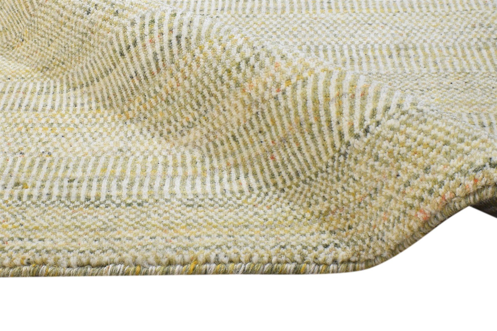 2' X 3' Rug Wool Green Modern Handloom Agra Grass Trellis Small Carpet 7865136382101