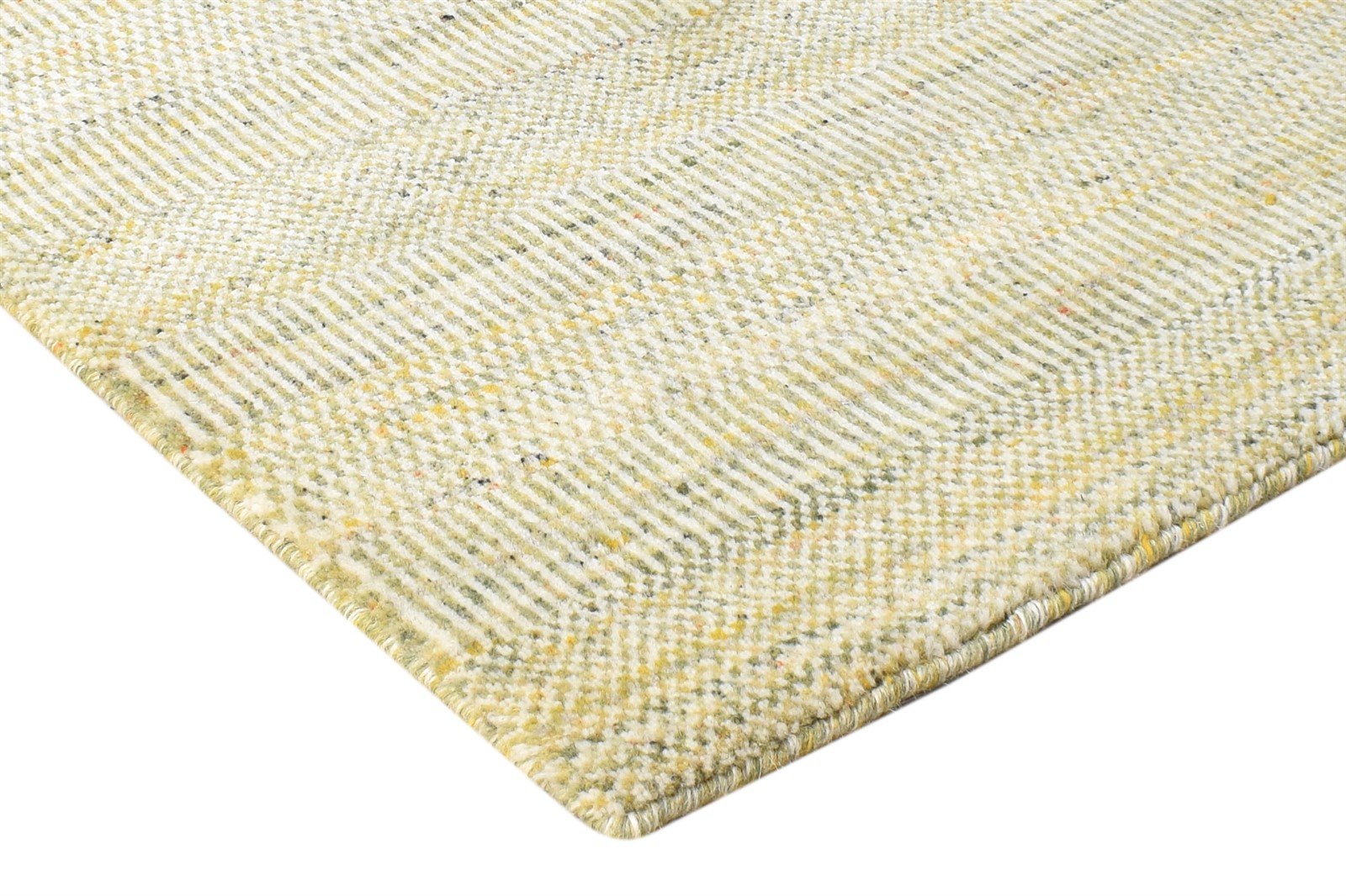 2' X 3' Rug Wool Green Modern Handloom Agra Grass Trellis Small Carpet 7865136382101