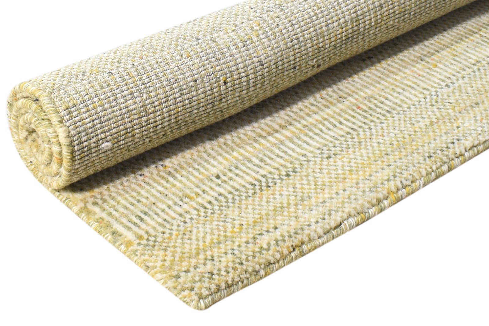 2' X 3' Rug Wool Green Modern Handloom Agra Grass Trellis Small Carpet 7865136382101