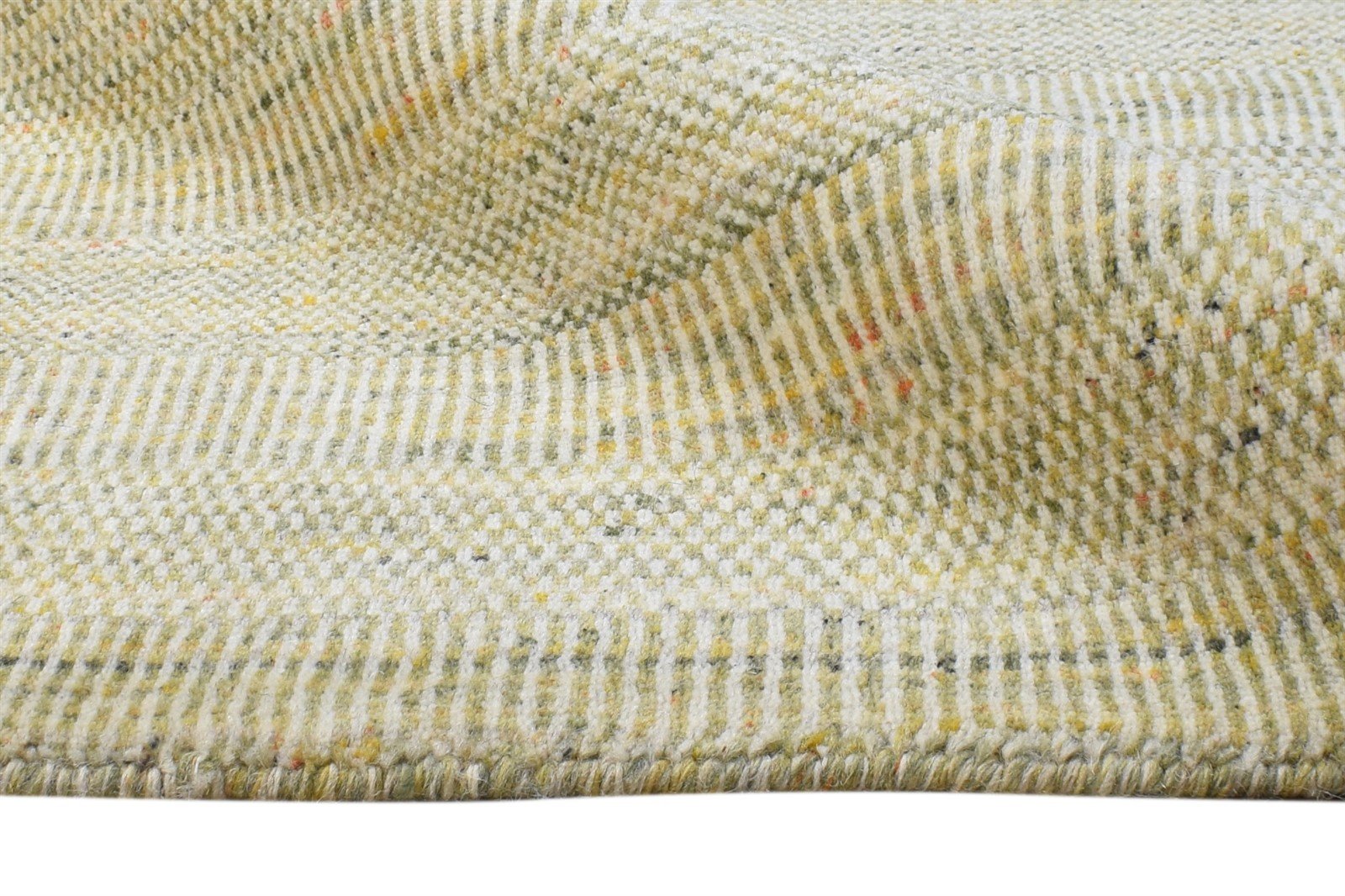2' X 3' Rug Wool Green Modern Handloom Agra Grass Trellis Small Carpet 7865135726741