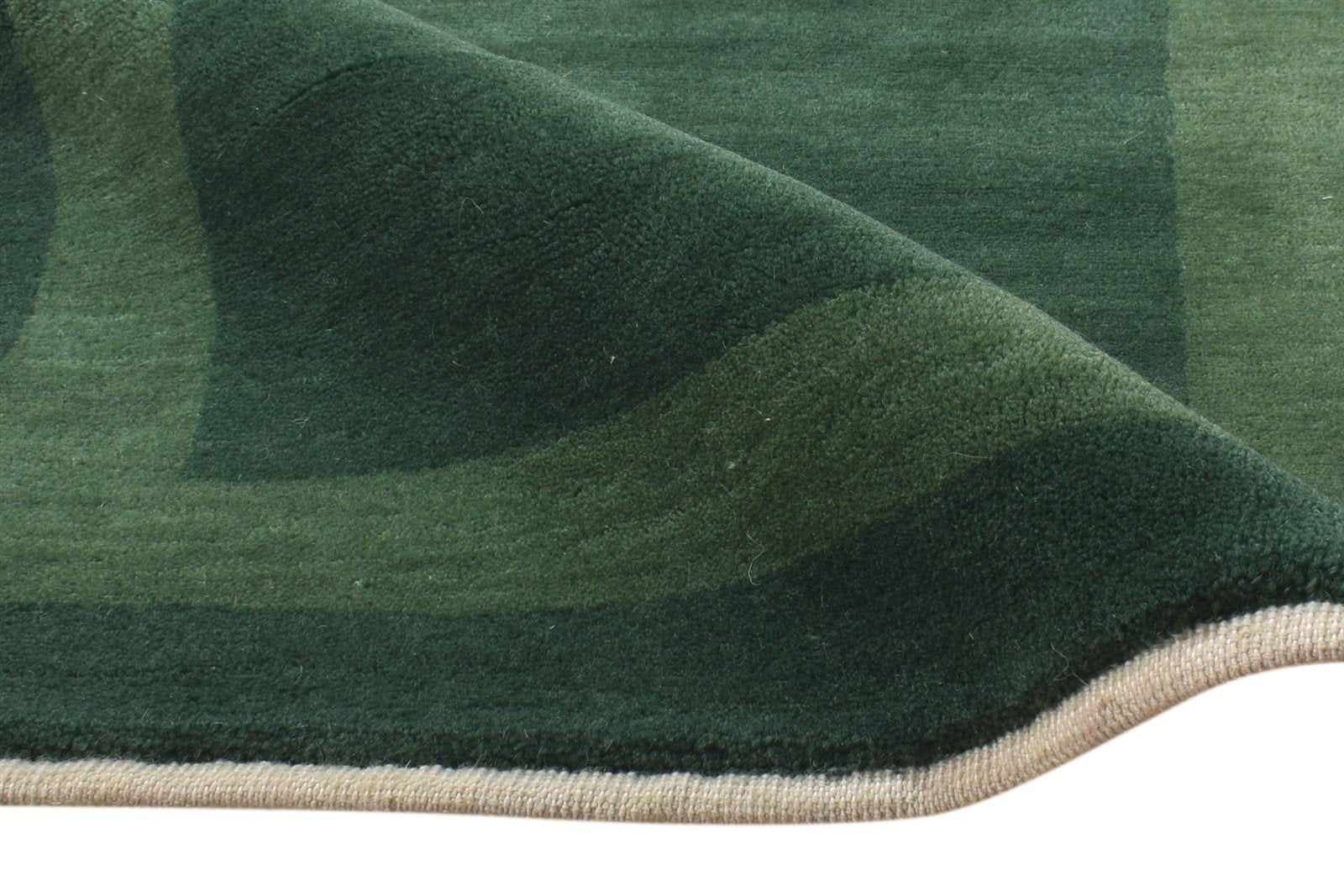 2' X 3' Rug Wool Green Tribal Hand Knotted Gabbeh Bordered Small Carpet 7865126256789