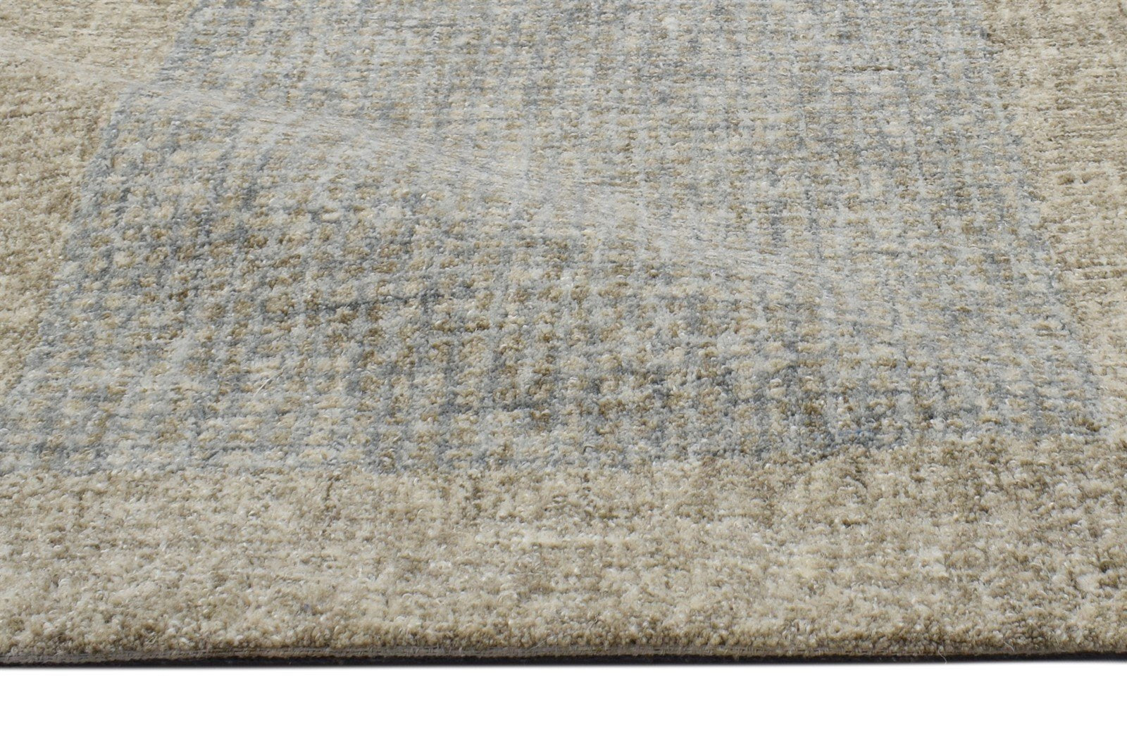 2' X 3' Rug Wool Grey Modern Hand Tufted Scandinavian Bordered Small Carpet 7864137121941