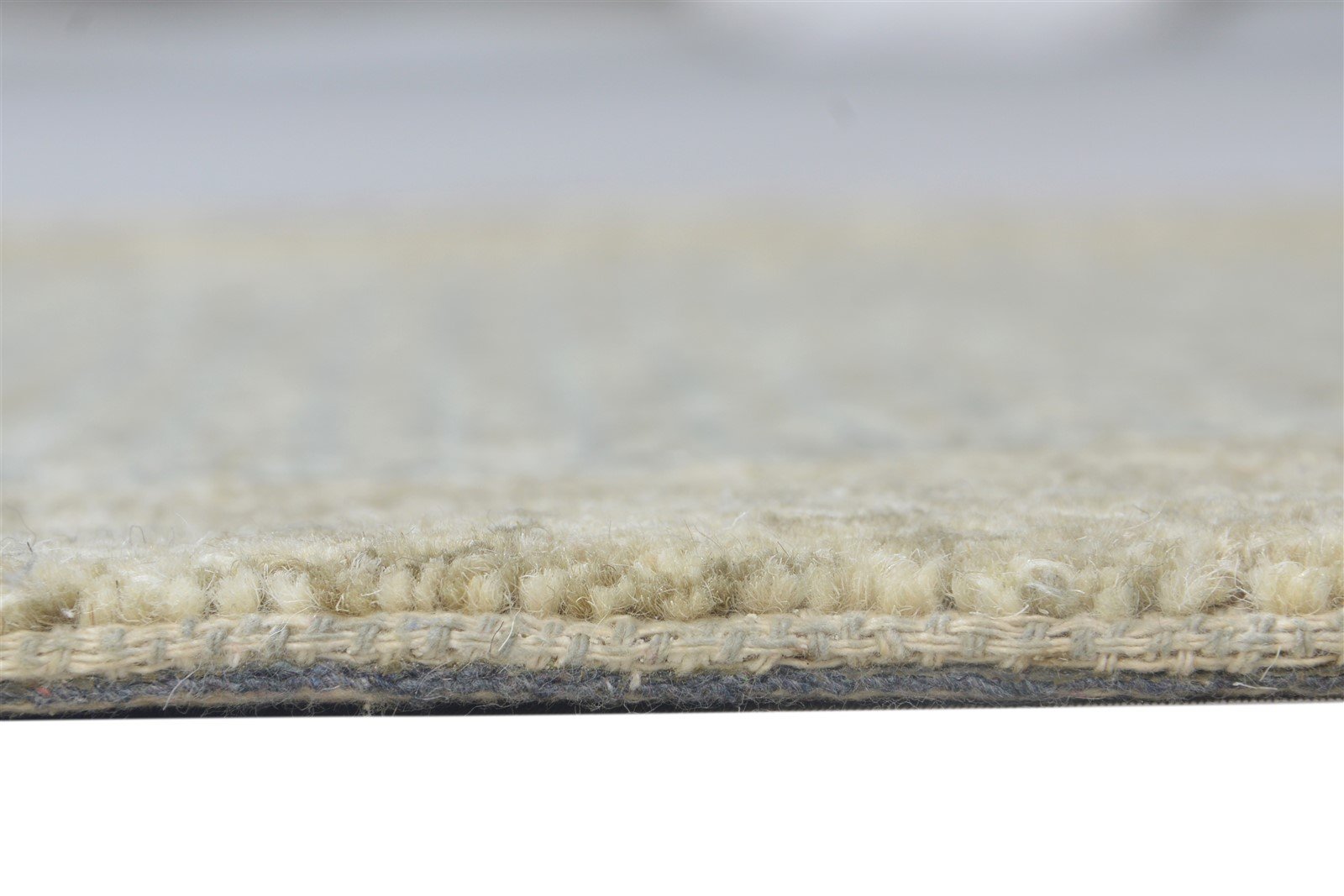 2' X 3' Rug Wool Grey Modern Hand Tufted Scandinavian Bordered Small Carpet 7864137121941