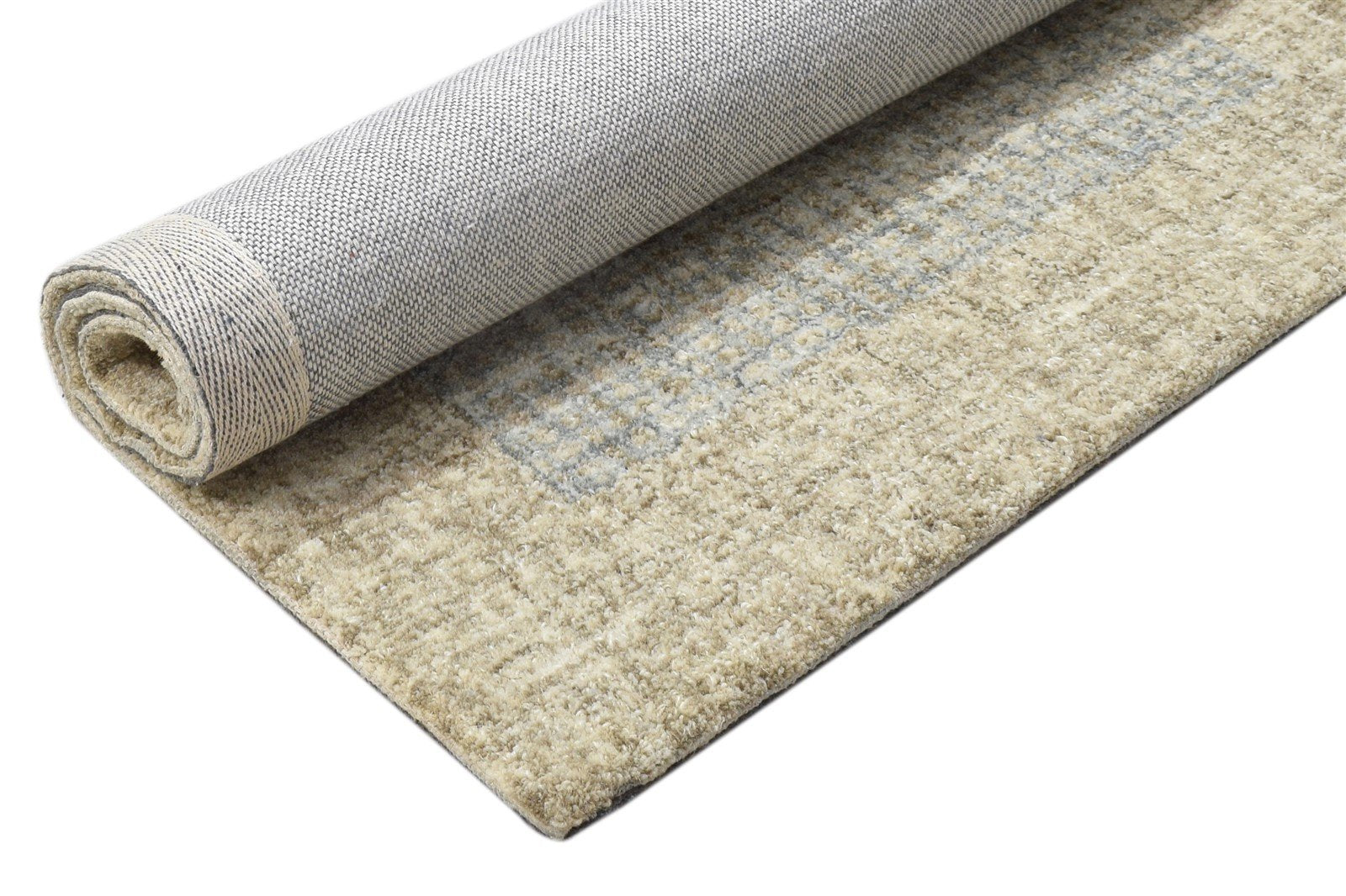 2' X 3' Rug Wool Grey Modern Hand Tufted Scandinavian Bordered Small Carpet 7864137121941