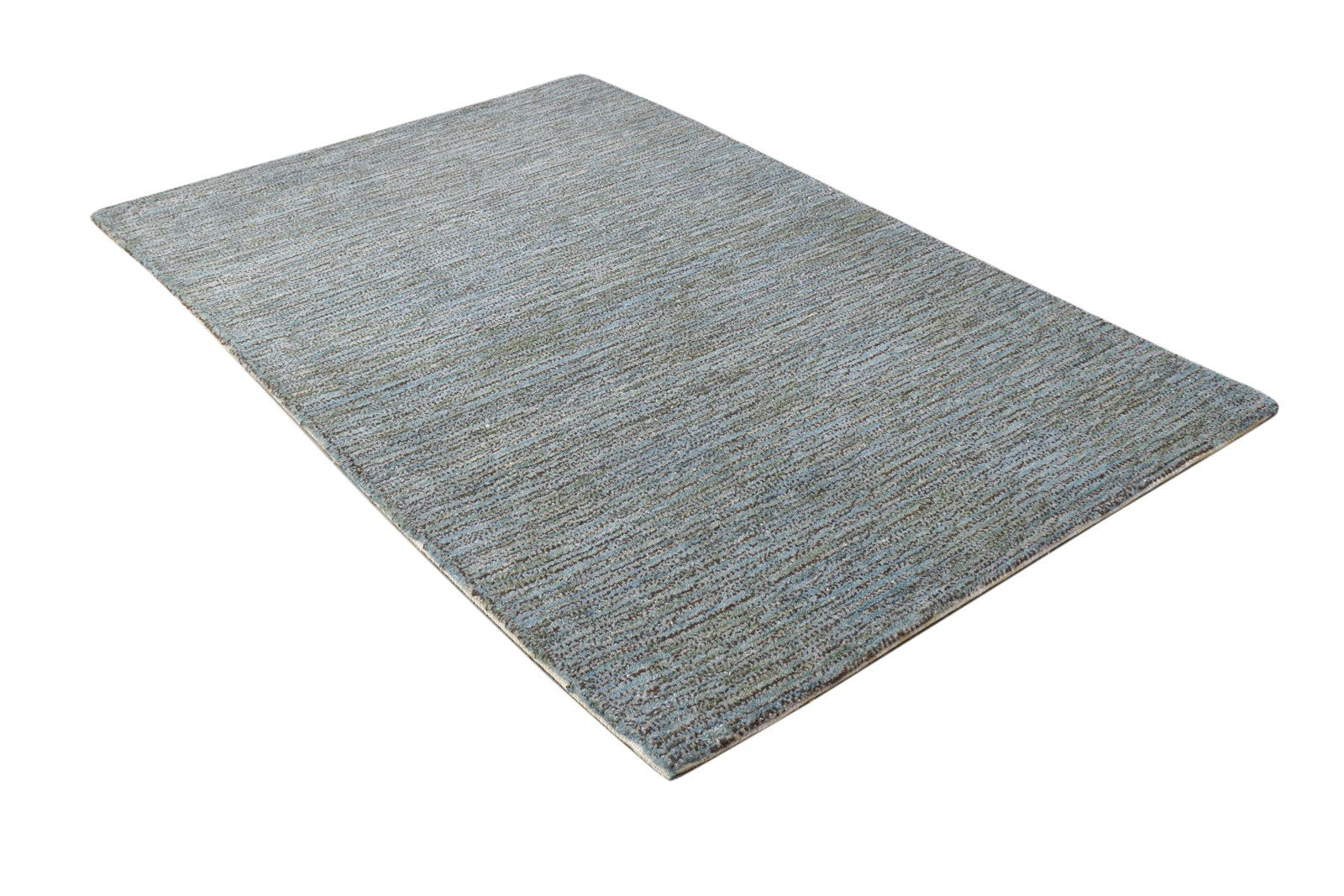 2' X 3' Rug Wool Grey Modern Hand Tufted Scandinavian Solid Small Carpet 7864135057557