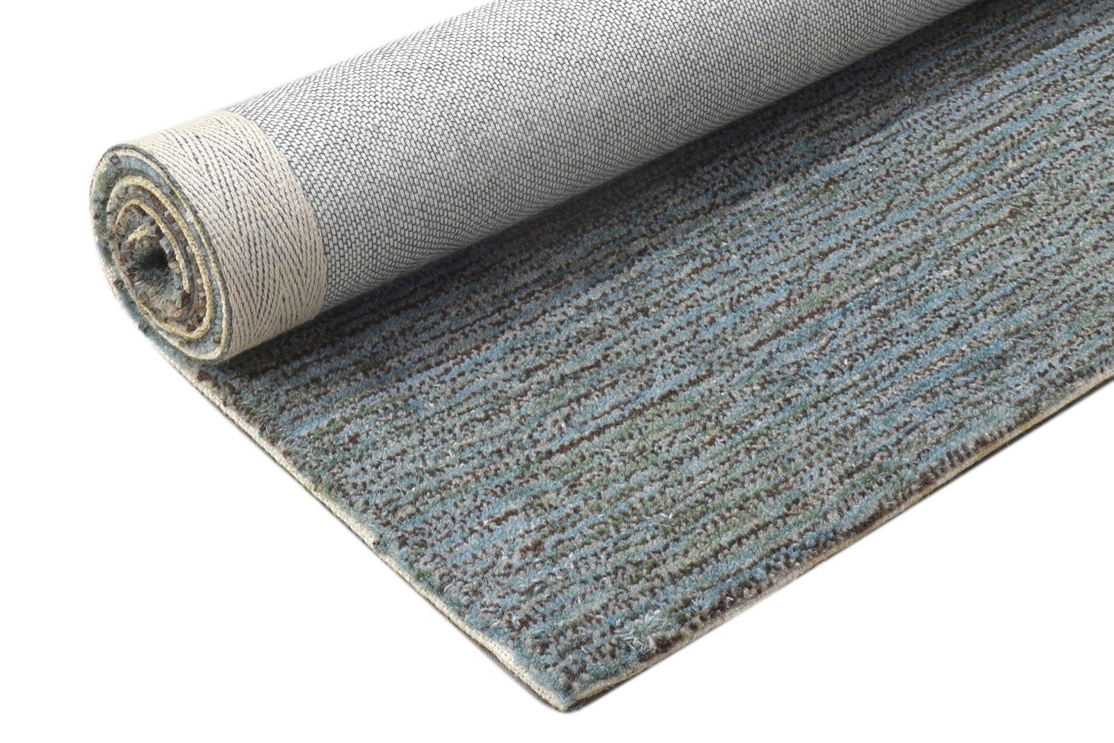 2' X 3' Rug Wool Grey Modern Hand Tufted Scandinavian Solid Small Carpet 7864135057557