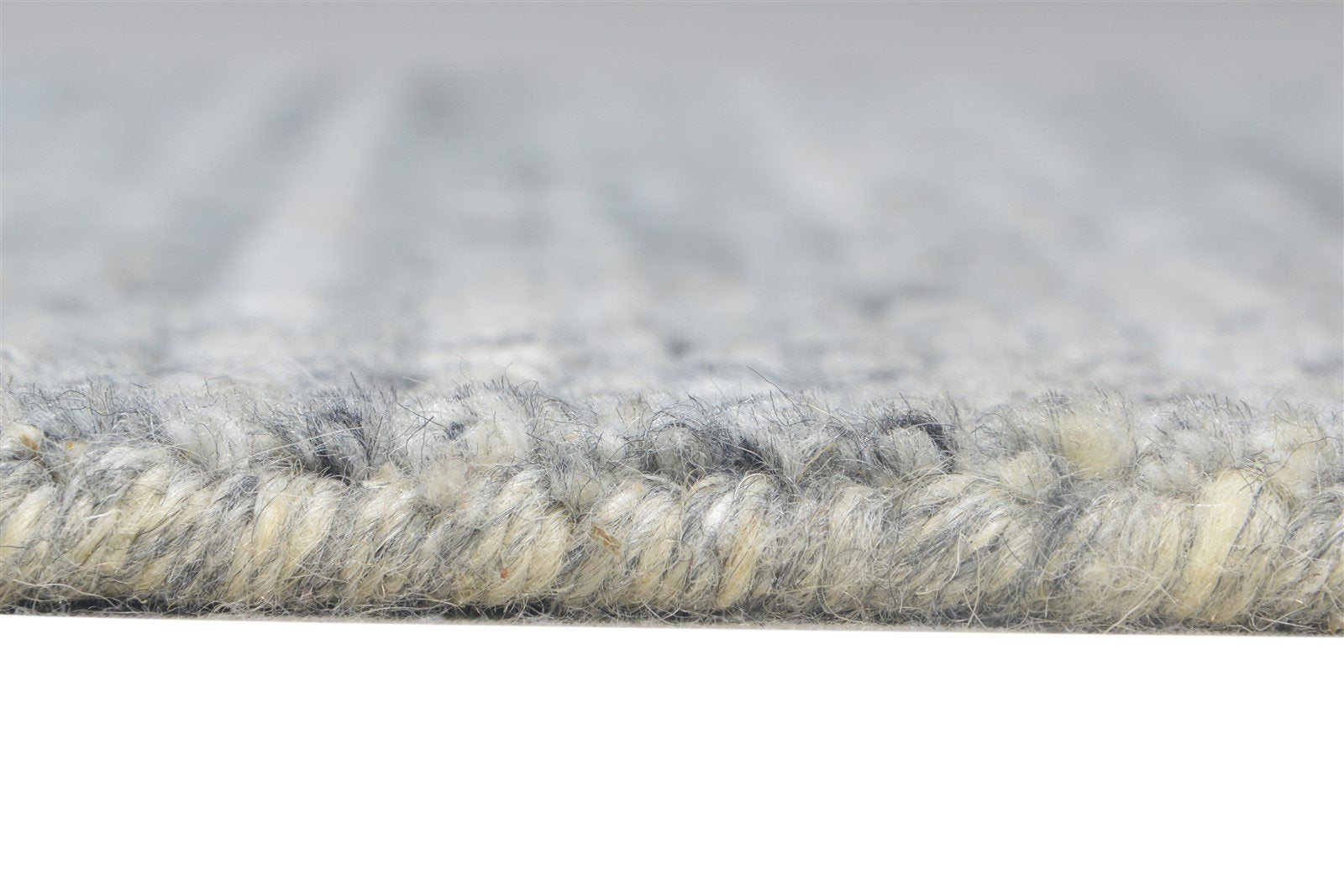 2' X 3' Rug Wool Grey Modern Handloom Scandinavian Solid Small Carpet 7865134481557