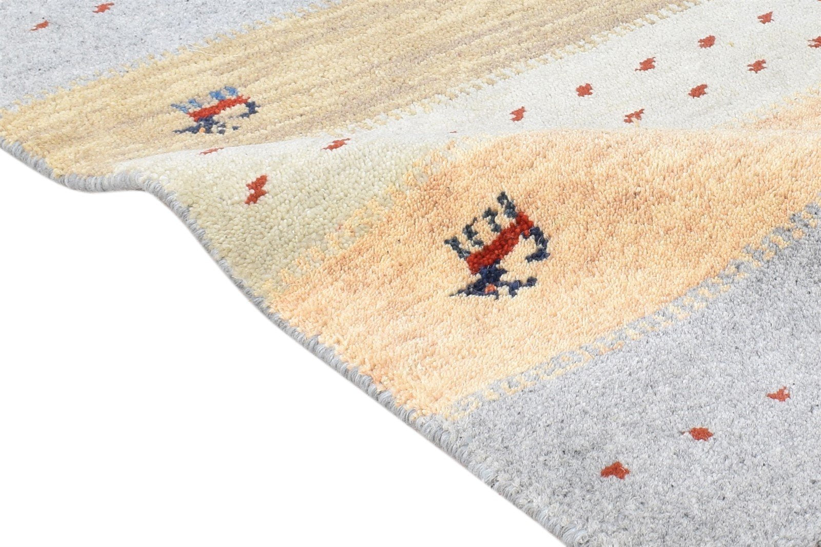 2' X 3' Rug Wool Grey Southwestern Hand Knotted American Tribal Small Carpet 7865062293653