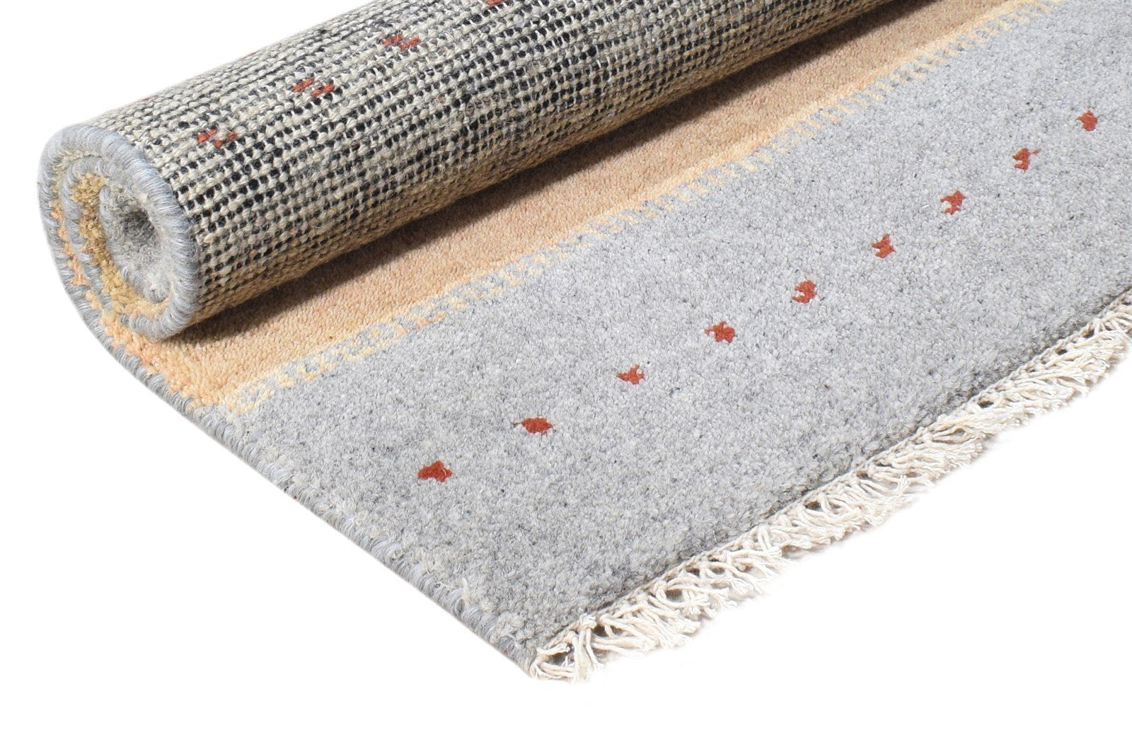 2' X 3' Rug Wool Grey Southwestern Hand Knotted American Tribal Small Carpet 7865062293653