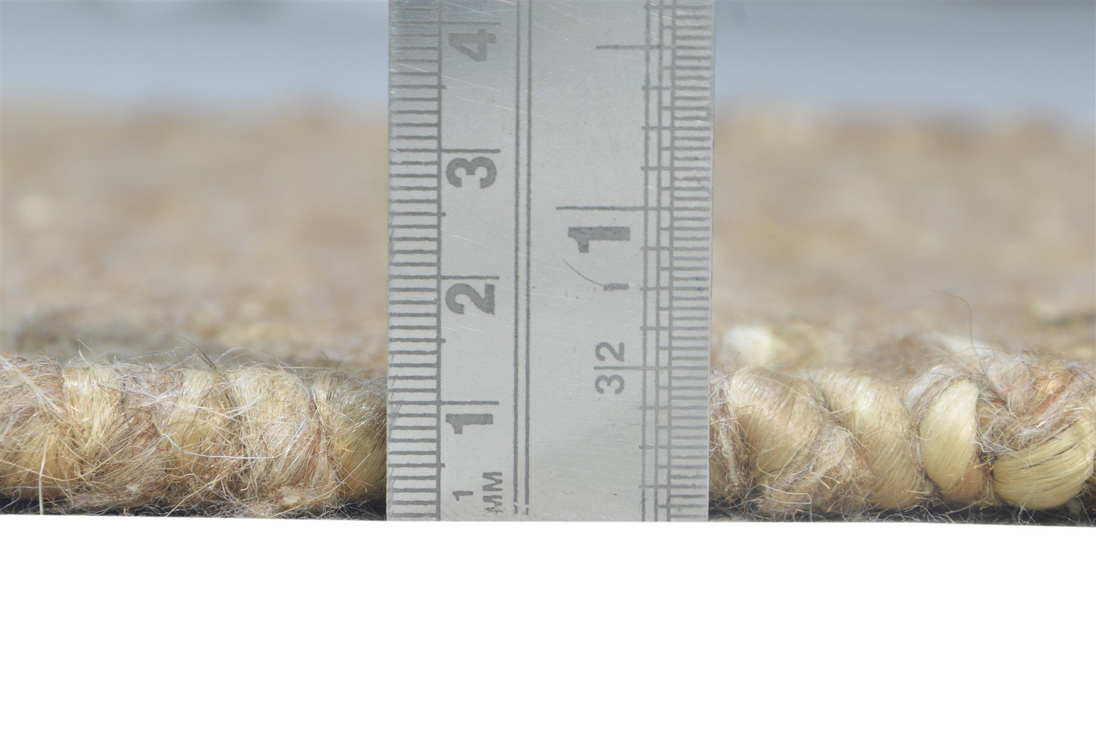 2' X 3' Rug Wool / Jute Brown Modern Flatweave Scandinavian Solid Small Carpet 7865138774165