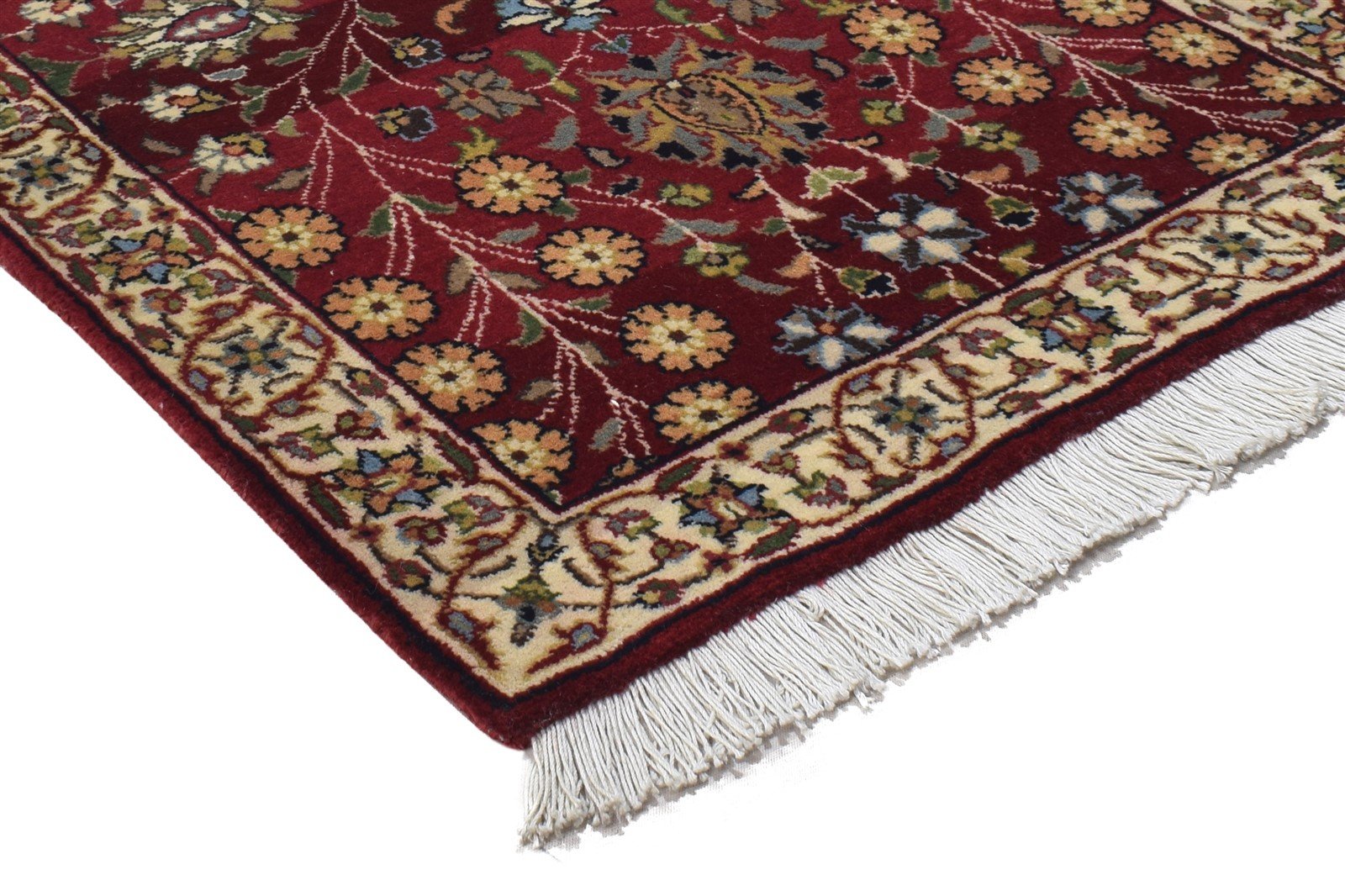 2' X 3' Rug Wool Red Persian Hand Knotted Agra Oriental Small Carpet 7864172707989