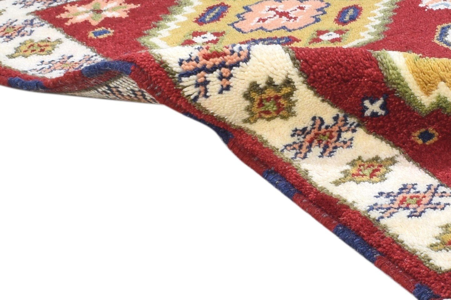 2' X 3' Rug Wool Red Persian Hand Knotted Kazak Oriental Small Carpet 7864503042197