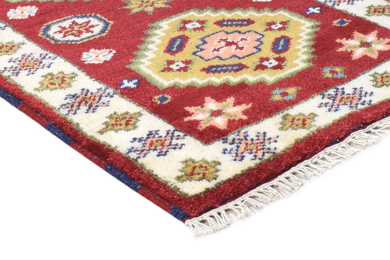 2' X 3' Rug Wool Red Persian Hand Knotted Kazak Oriental Small Carpet 7864503042197