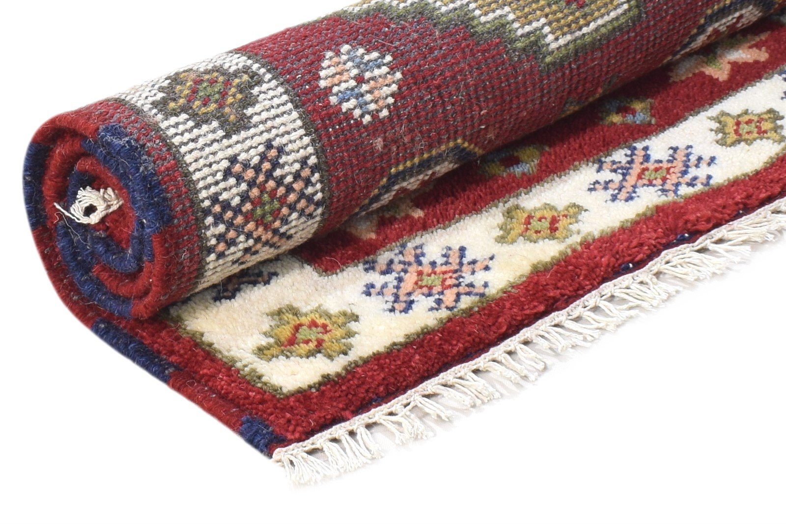 2' X 3' Rug Wool Red Persian Hand Knotted Kazak Oriental Small Carpet 7864503042197