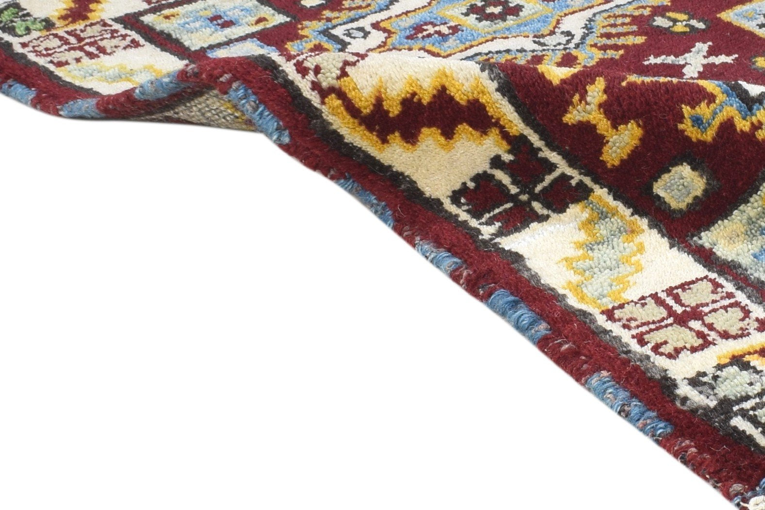 2' X 3' Rug Wool Red Persian Hand Knotted Kazak Oriental Small Carpet 7864503107733