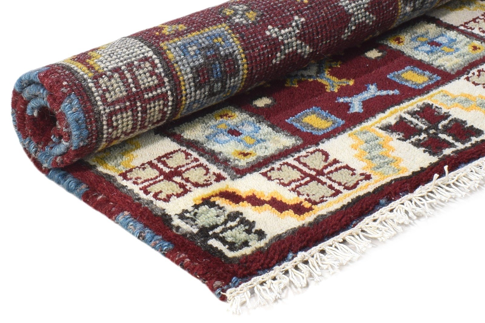 2' X 3' Rug Wool Red Persian Hand Knotted Kazak Oriental Small Carpet 7864503107733