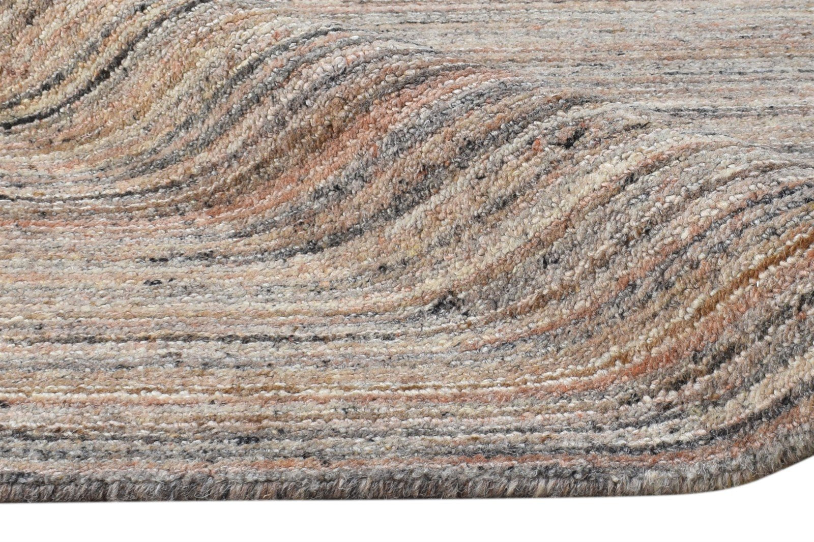 2' X 3' Rug Wool Rust Modern Handloom Scandinavian Solid Small Carpet 7865133924501
