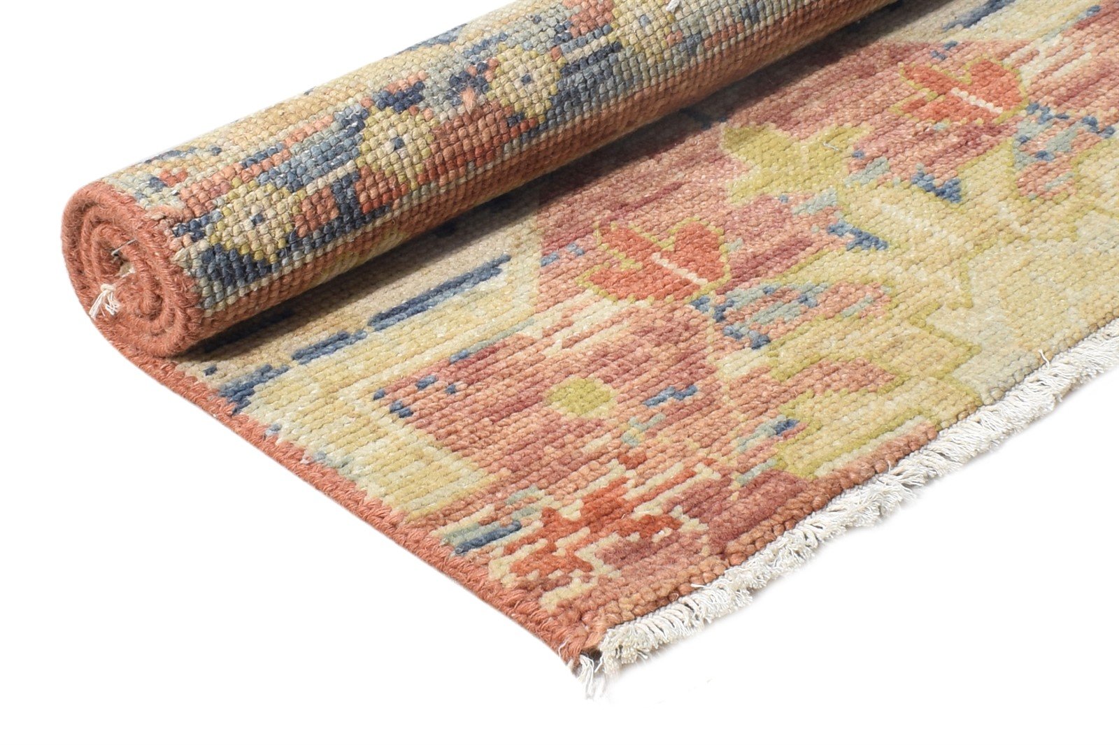2' X 3' Rug Wool Rust Persian Hand Knotted Heriz-Indian Oriental Small Carpet 7865160269973