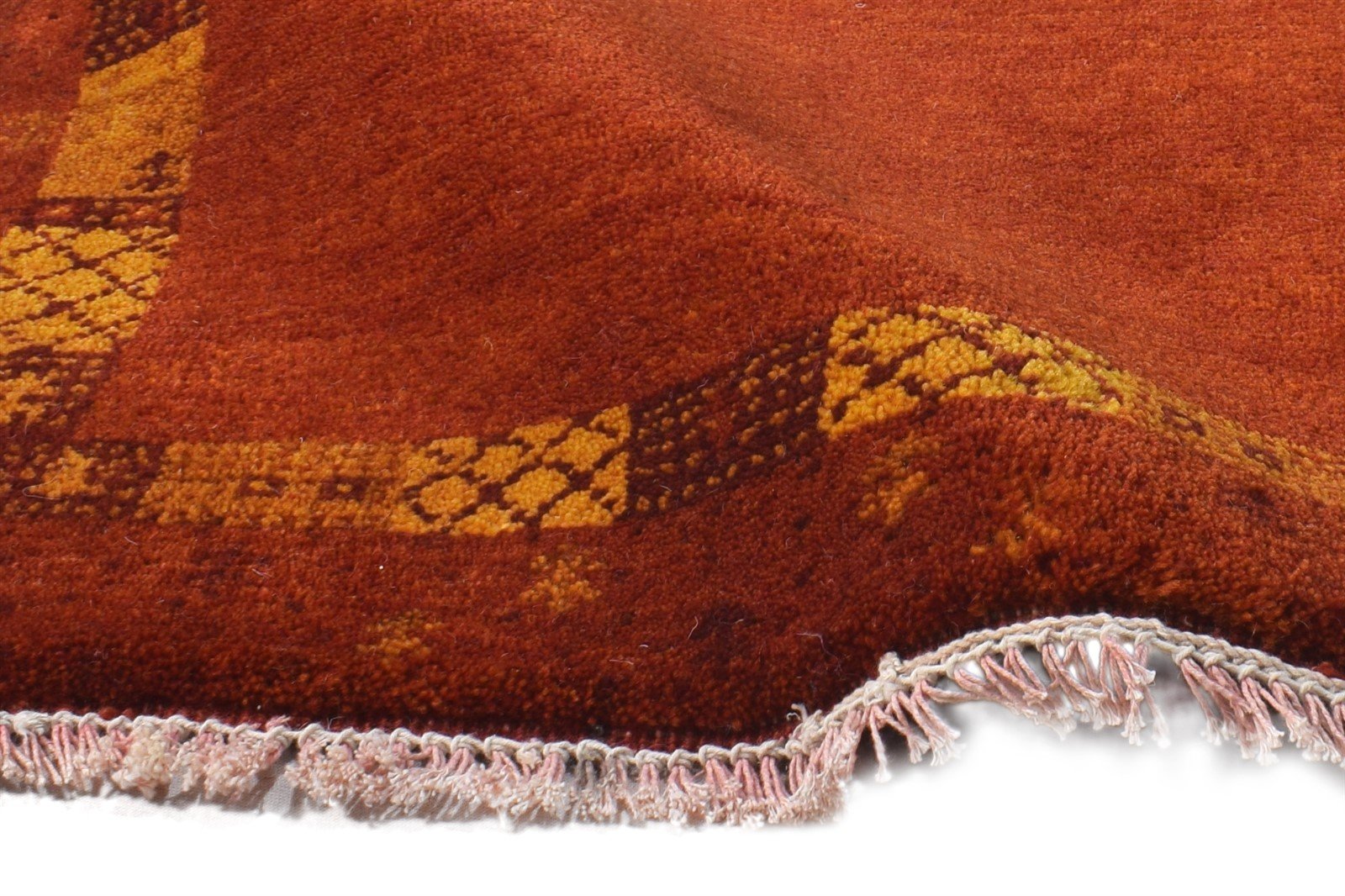 2' X 3' Rug Wool Rust Southwestern Hand Knotted American Tribal Small Carpet 7865056919701