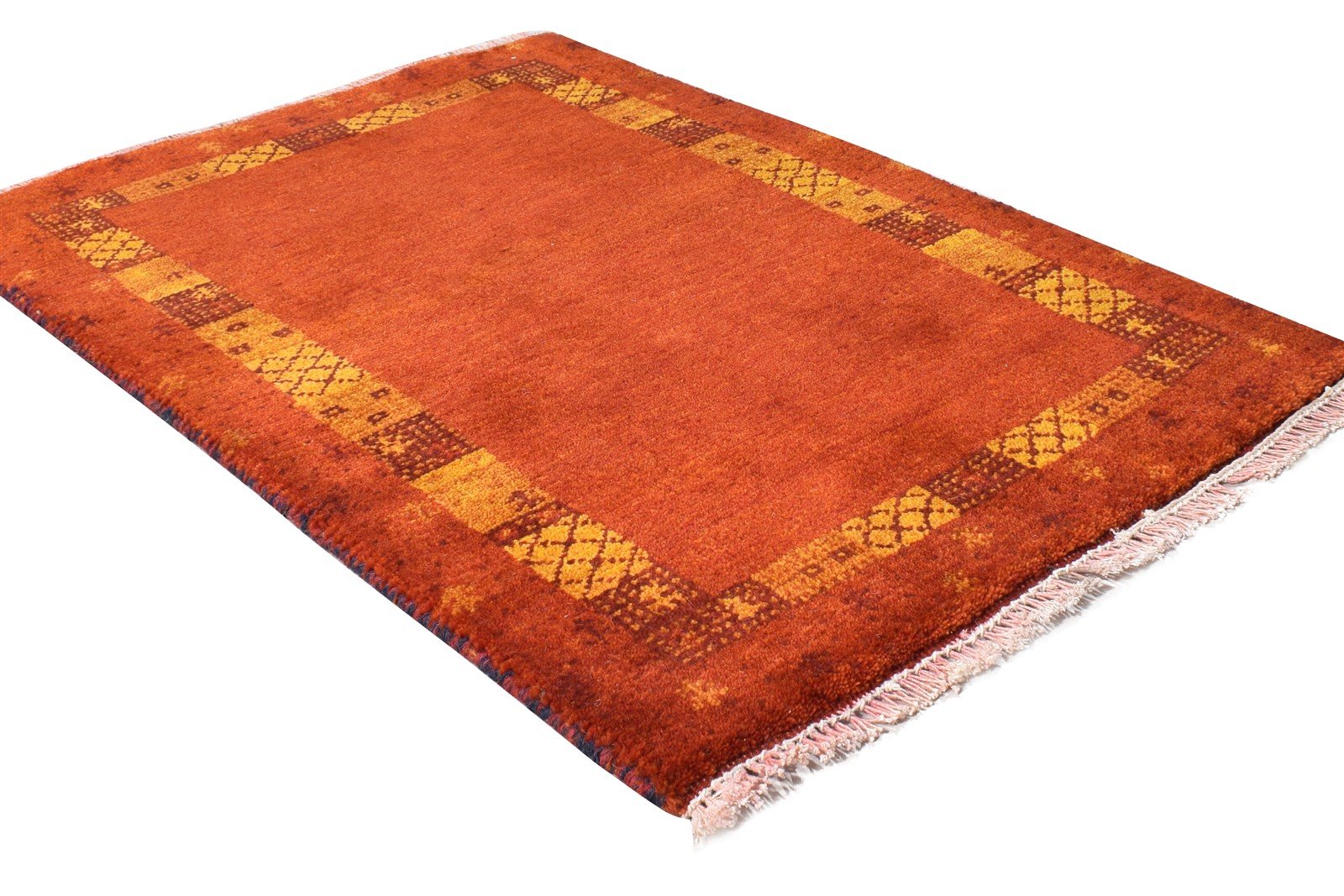 2' X 3' Rug Wool Rust Southwestern Hand Knotted American Tribal Small Carpet 7865056919701