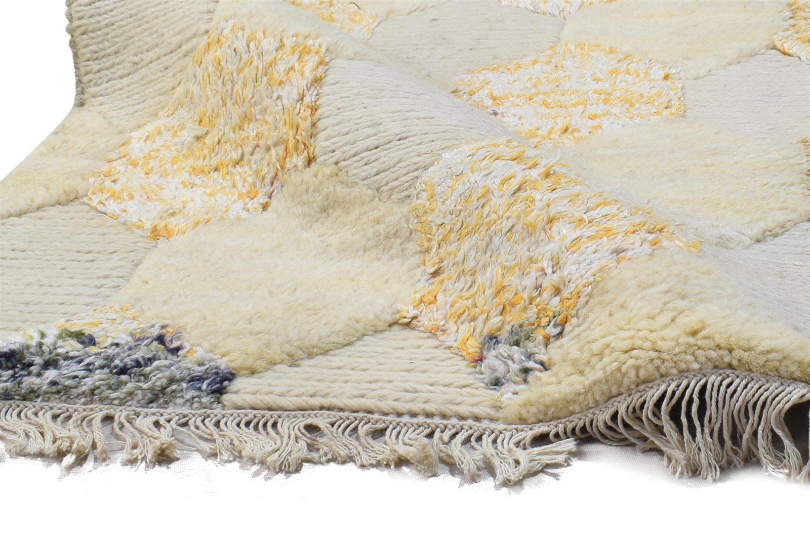 Christabel 2' X 3' Rug Wool Sand Modern Hand Knotted Scandinavian Honeycomb 7864172839061