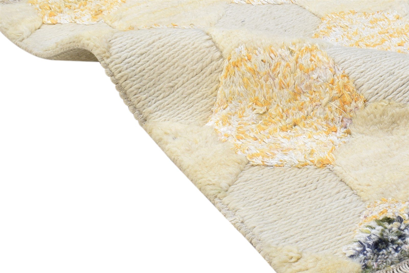 Christabel 2' X 3' Rug Wool Sand Modern Hand Knotted Scandinavian Honeycomb 7864172839061