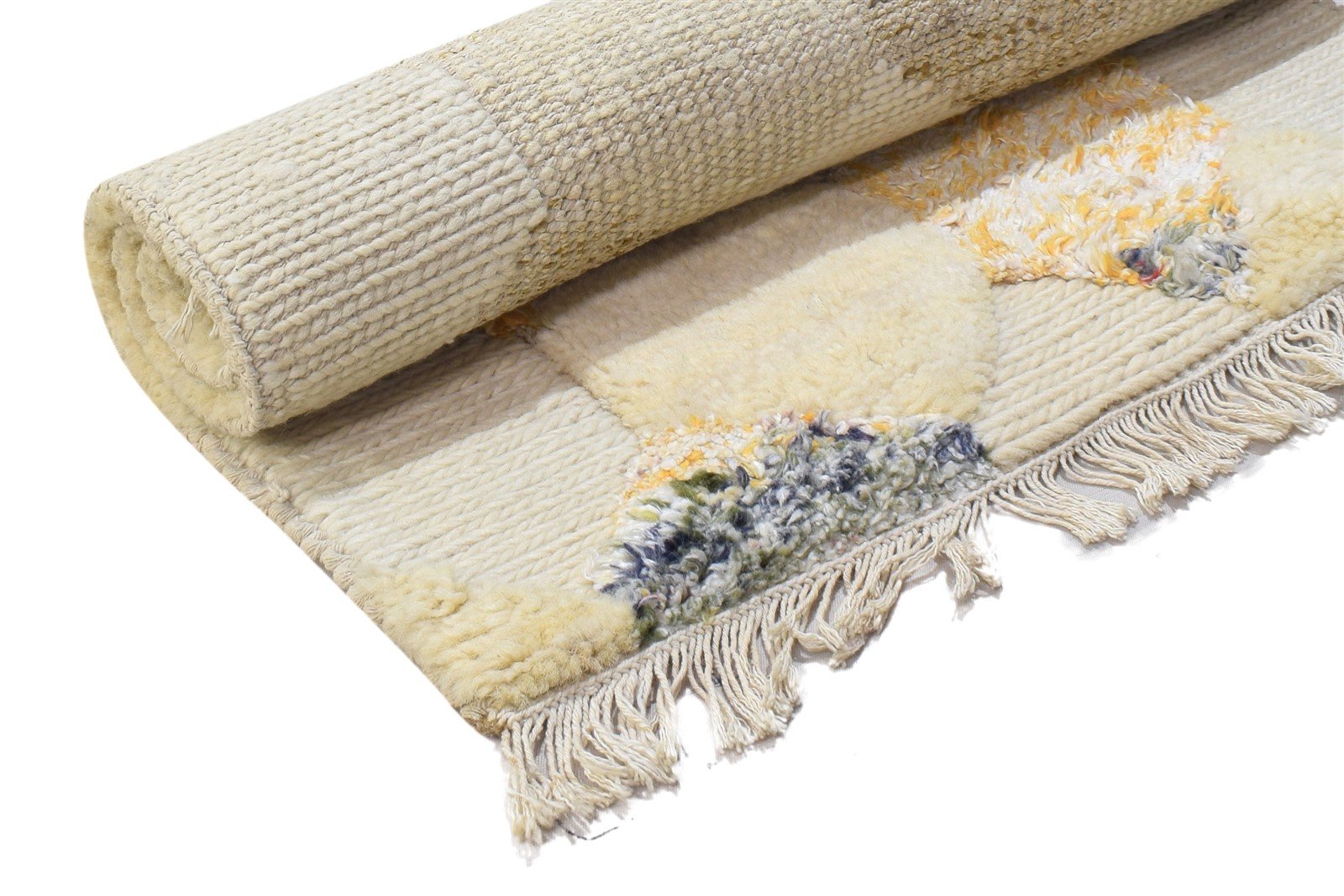 Christabel 2' X 3' Rug Wool Sand Modern Hand Knotted Scandinavian Honeycomb 7864172839061