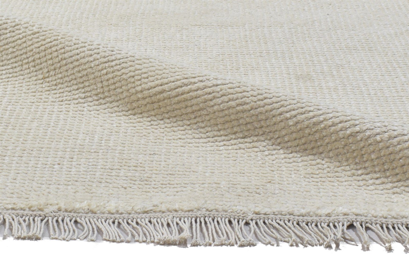 2' X 3' Rug Wool Sand Modern Hand Knotted Scandinavian Solid Small Carpet 7864313872533