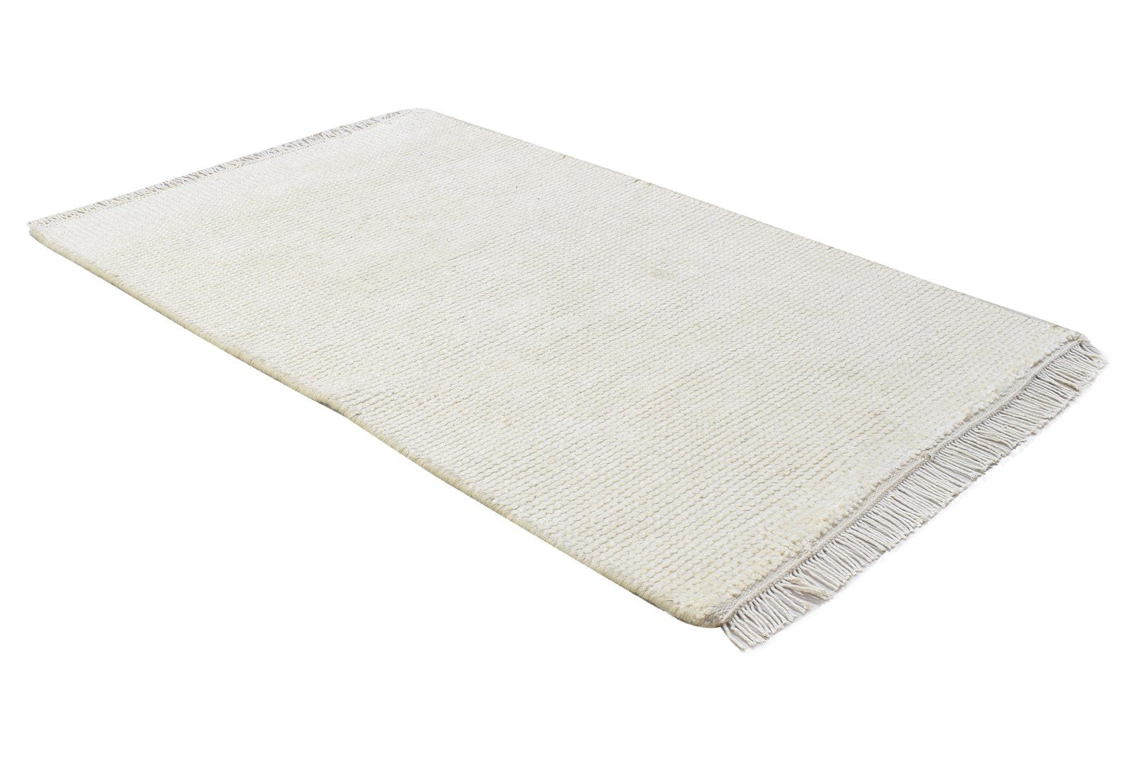2' X 3' Rug Wool Sand Modern Hand Knotted Scandinavian Solid Small Carpet 7864313872533