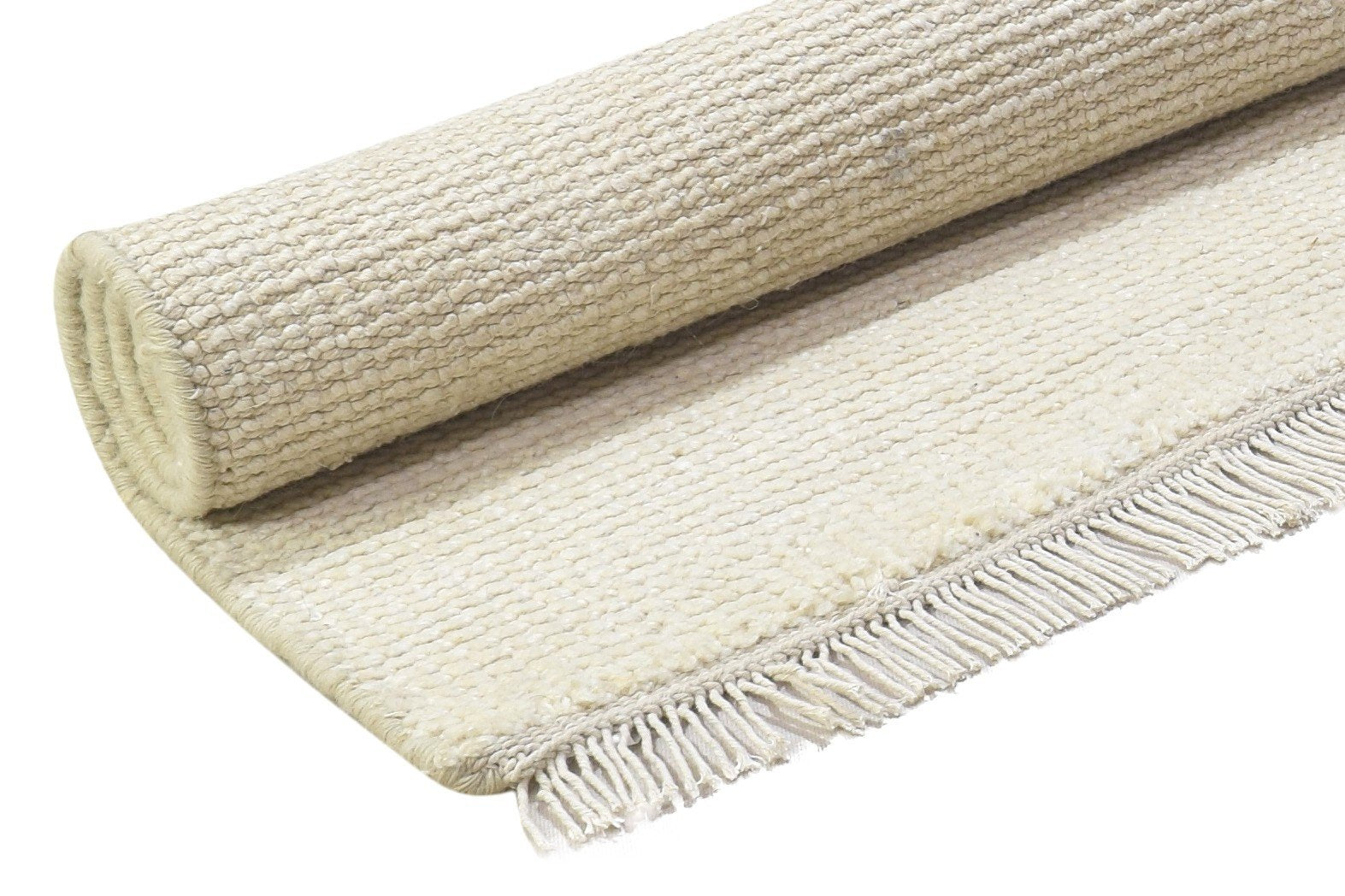 2' X 3' Rug Wool Sand Modern Hand Knotted Scandinavian Solid Small Carpet 7864313872533