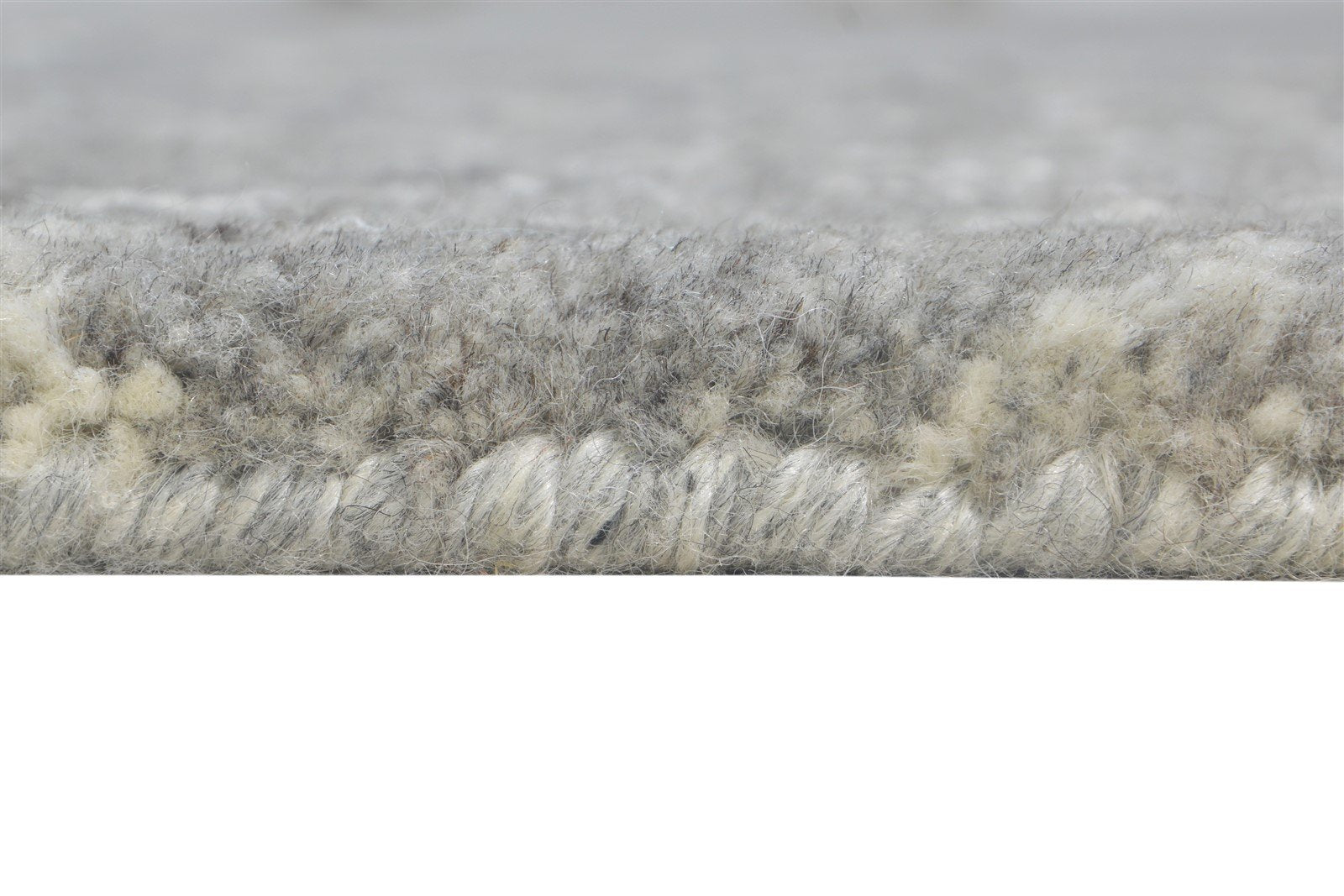 2' X 3' Rug Wool / Silk Grey Modern Hand Knotted Moroccan Diamond Small Carpet 7865051054229