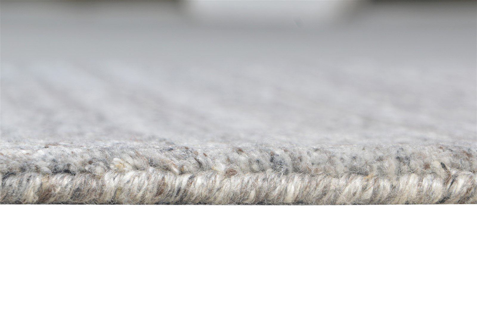 2' X 3' Rug Wool / Silk Grey Modern Handloom Scandinavian Solid Small Carpet 7865135071381