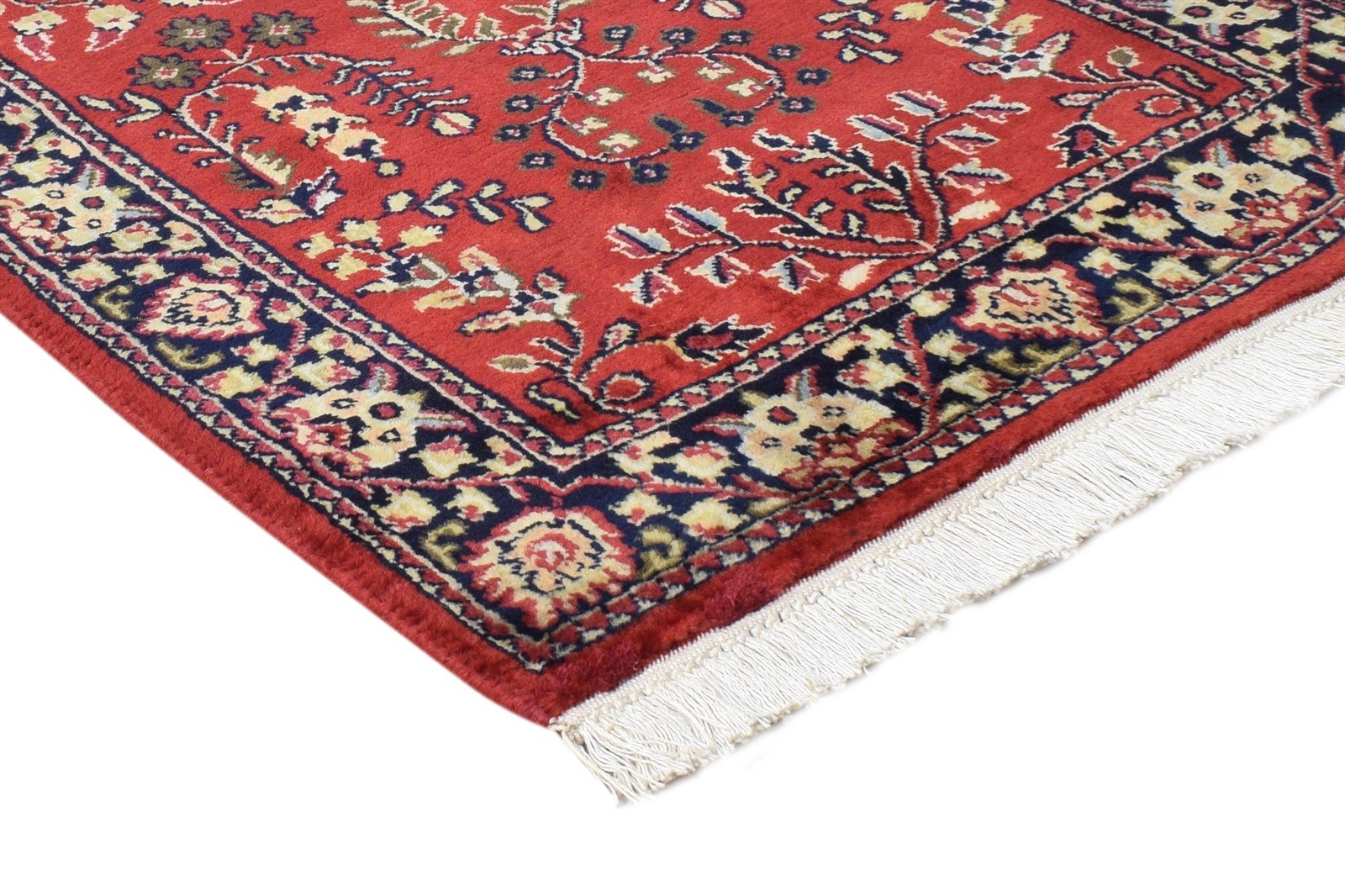 2' X 4' Rug Wool Red Persian Hand Knotted Kashan Oriental Small Carpet 7864668913813