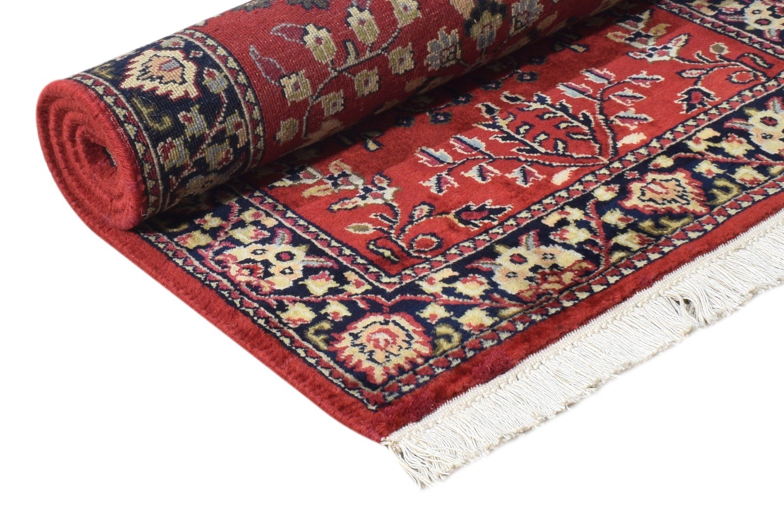2' X 4' Rug Wool Red Persian Hand Knotted Kashan Oriental Small Carpet 7864668913813