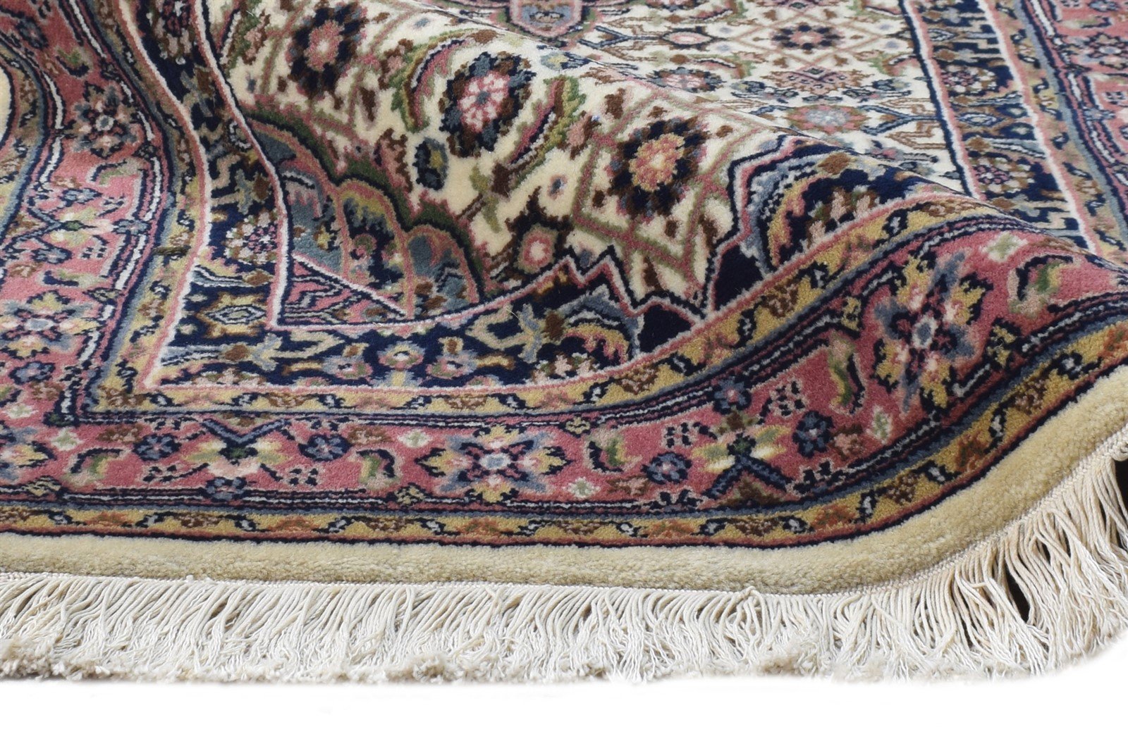 2' X 5' Rug Wool Cream Persian Hand Knotted Tabriz Oriental Small Carpet 7864676122773