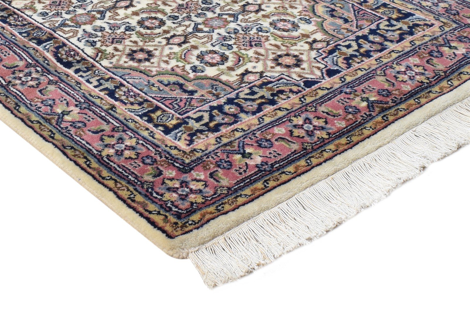 2' X 5' Rug Wool Cream Persian Hand Knotted Tabriz Oriental Small Carpet 7864676122773