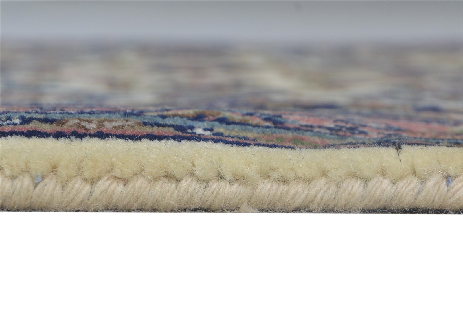 2' X 5' Rug Wool Cream Persian Hand Knotted Tabriz Oriental Small Carpet 7864676122773