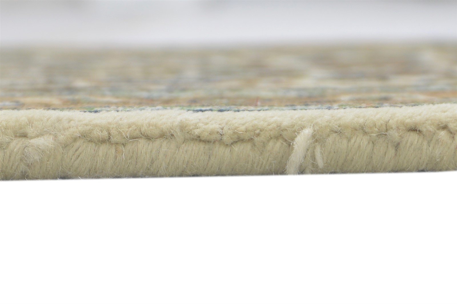 2' X 8' Rug Wool Beige Persian Hand Knotted Kashan Oriental Small Runner 7860701757589