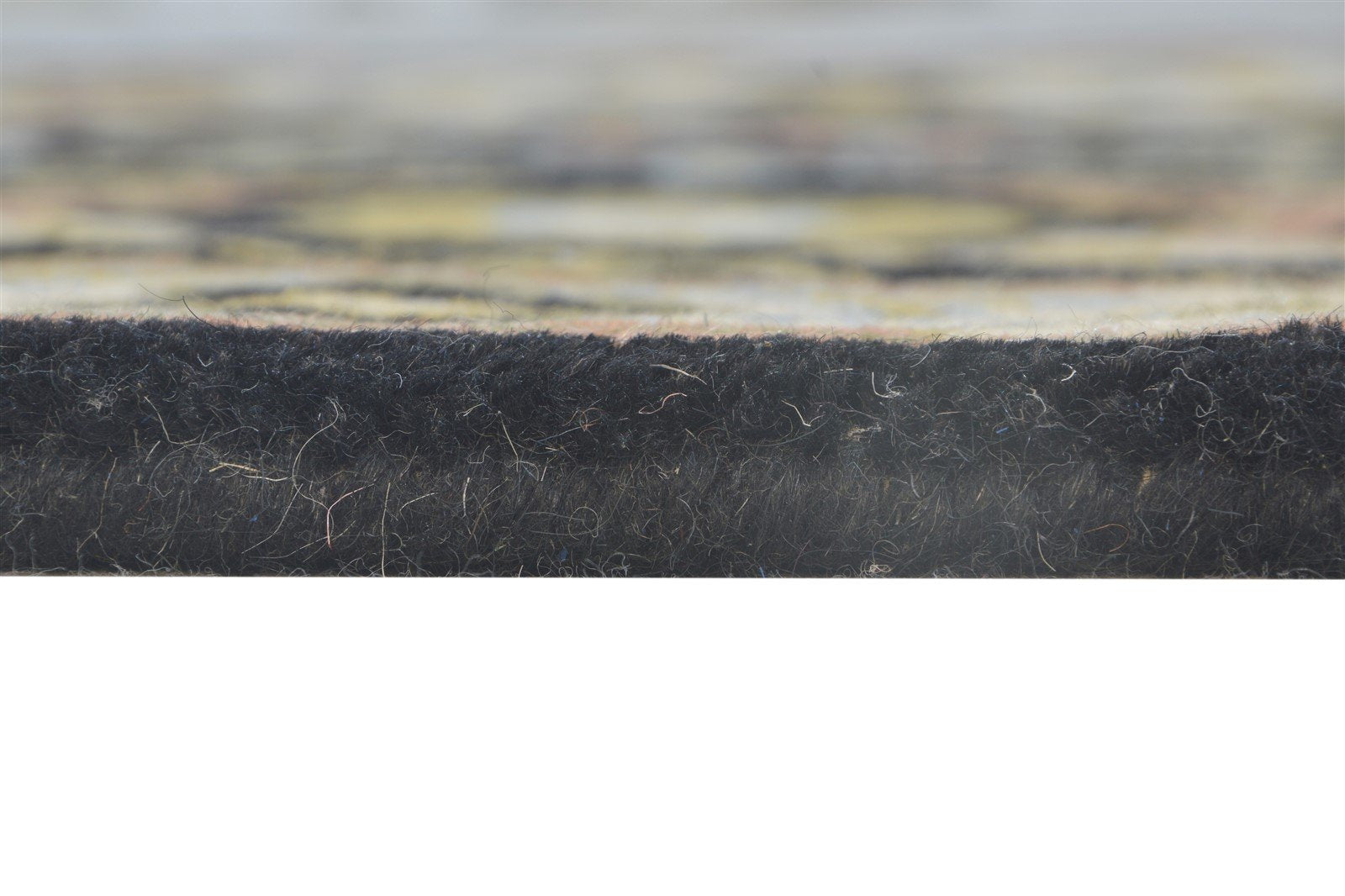 2' X 8' Rug Wool Black Persian Hand Tufted Kashan Oriental Small Runner 7864853168277